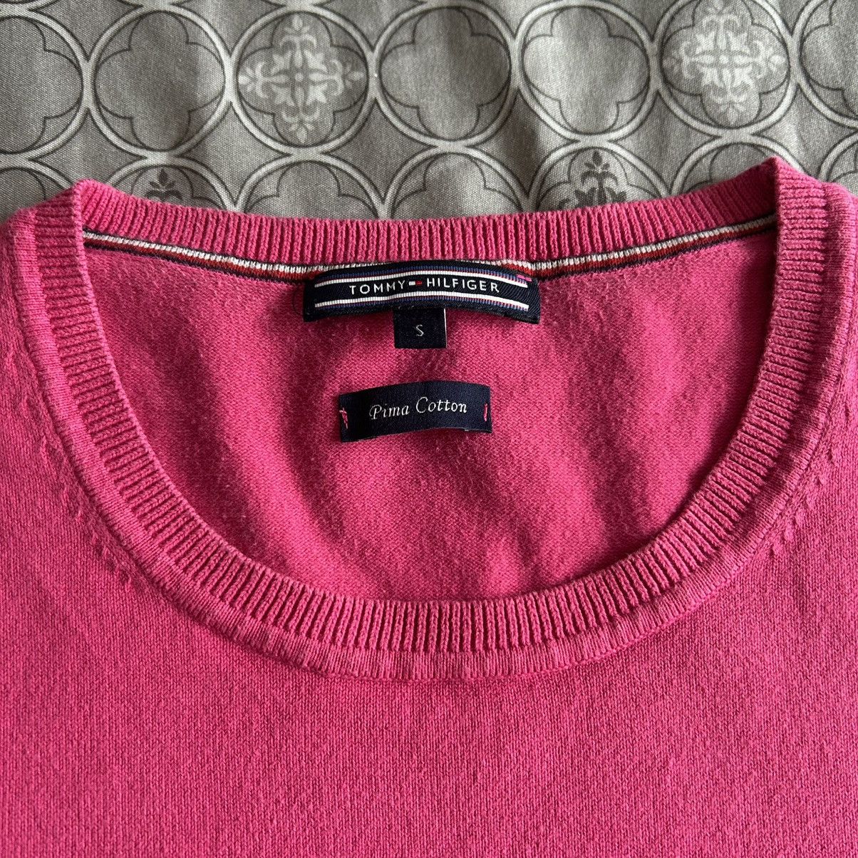 Tommy Hilfiger Tommy Hilfigher Sweatshirt Pima Cotton Pink Size S / US 4 / IT 40 - 3 Thumbnail