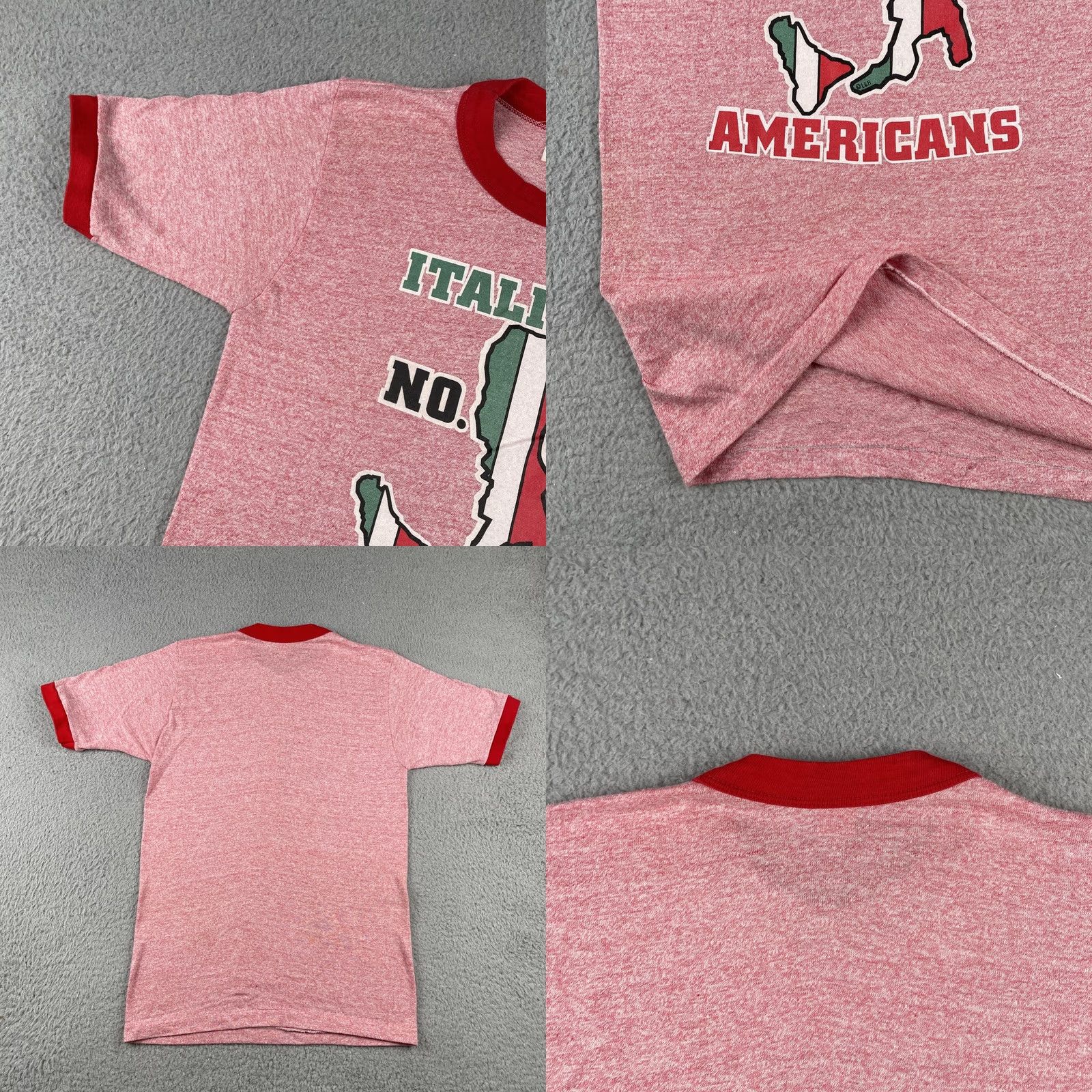 Vintage VINTAGE Italian American Ringer Shirt 80s Ultra Thin Comfort Sml Red Mens Size US S / EU 44-46 / 1 - 8 Thumbnail