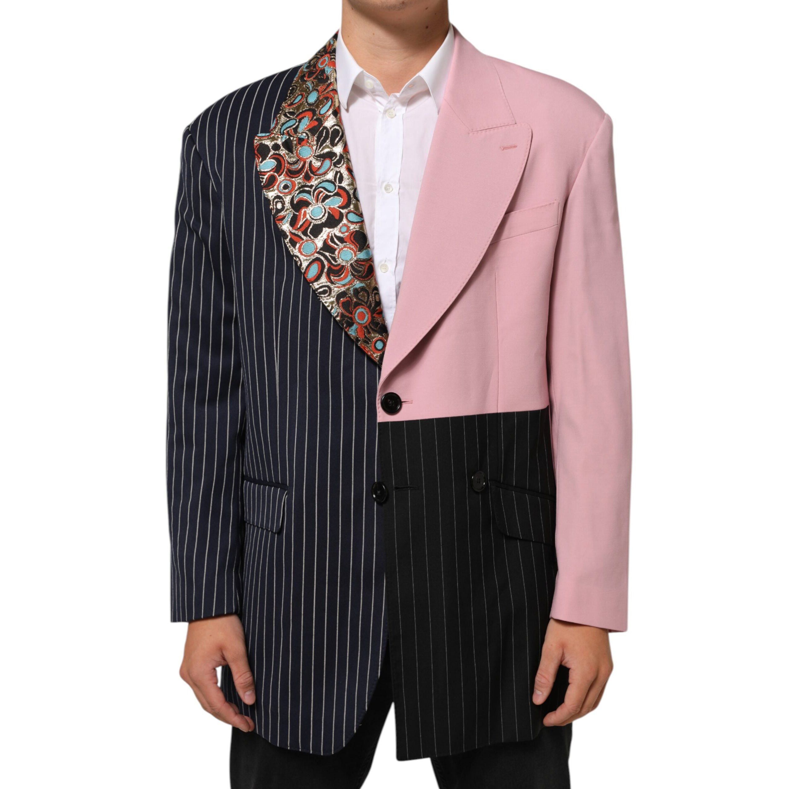Dolce & Gabbana Dolce & Gabbana Multicolor Patchwork Jacket Blazer Size 44S - 1 Thumbnail