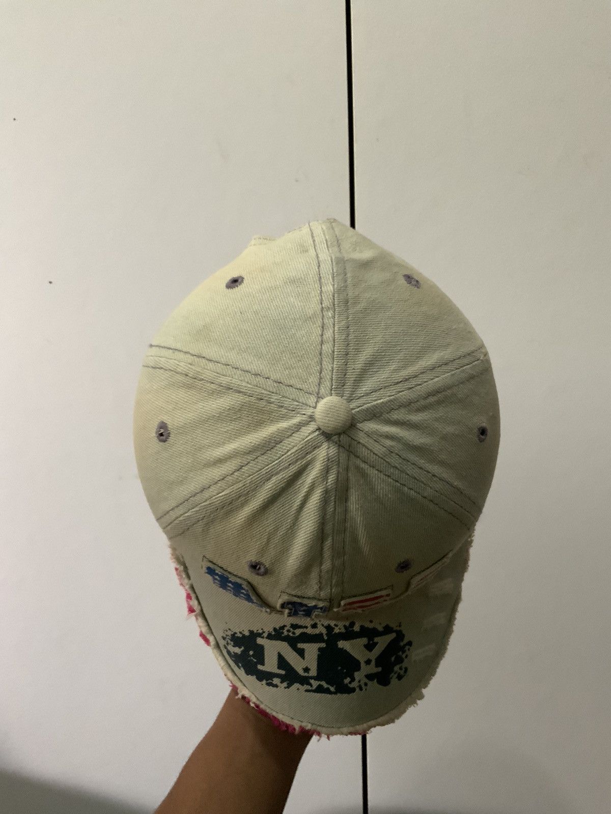 If Six Was Nine New York Nice to meet you Distressed Fade Hat Cap Size ONE SIZE - 6 Thumbnail
