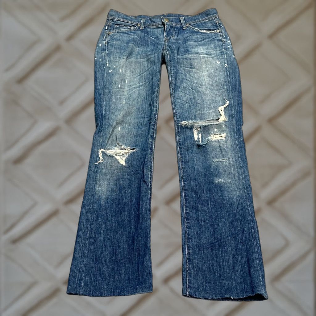 Citizens Of Humanity VINTAGE Citizen of Humanity Ava Straight Leg Jeans Womens 27 Blue Casual Denim 2010s Size 27" / US 4 / IT 40 - 1 Thumbnail