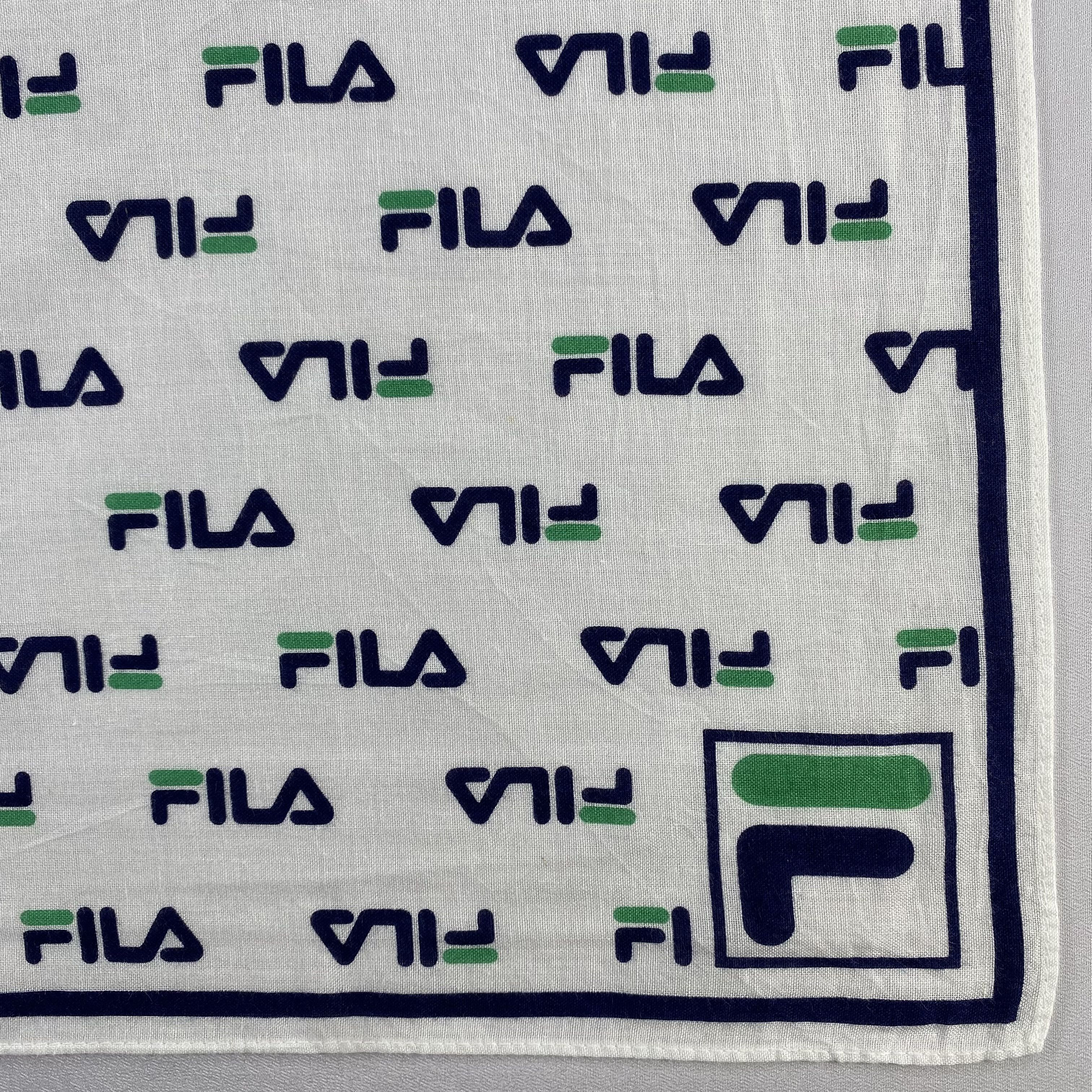 Fila × Vintage Fila Handkerchief / Neckerchief / Bandana-P1077 Size ONE SIZE - 3 Thumbnail