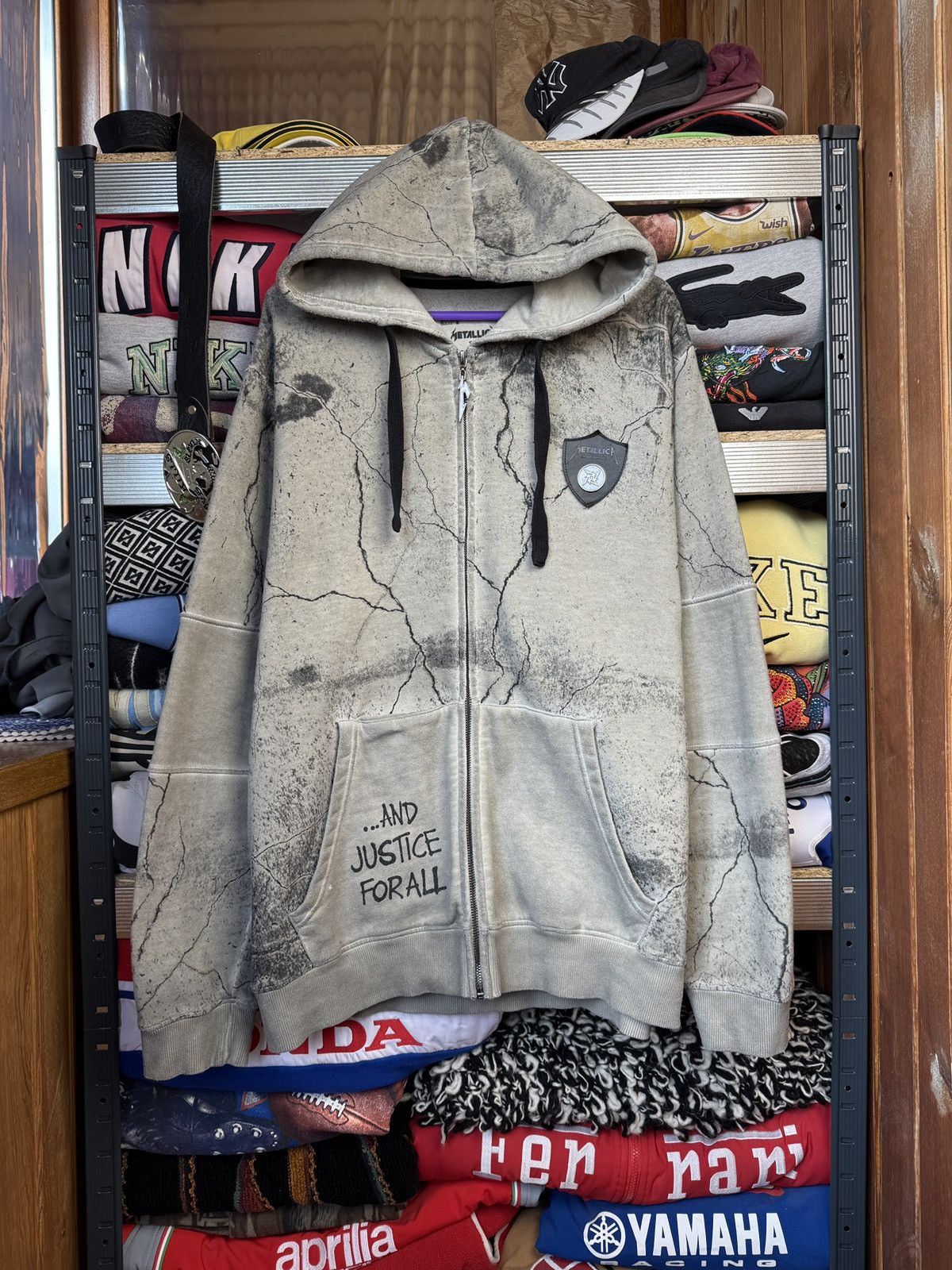 Metallica Metallica Justice Statue Graphic Full Print Zip-Up Size US XL / EU 56 / 4 - 2 Thumbnail