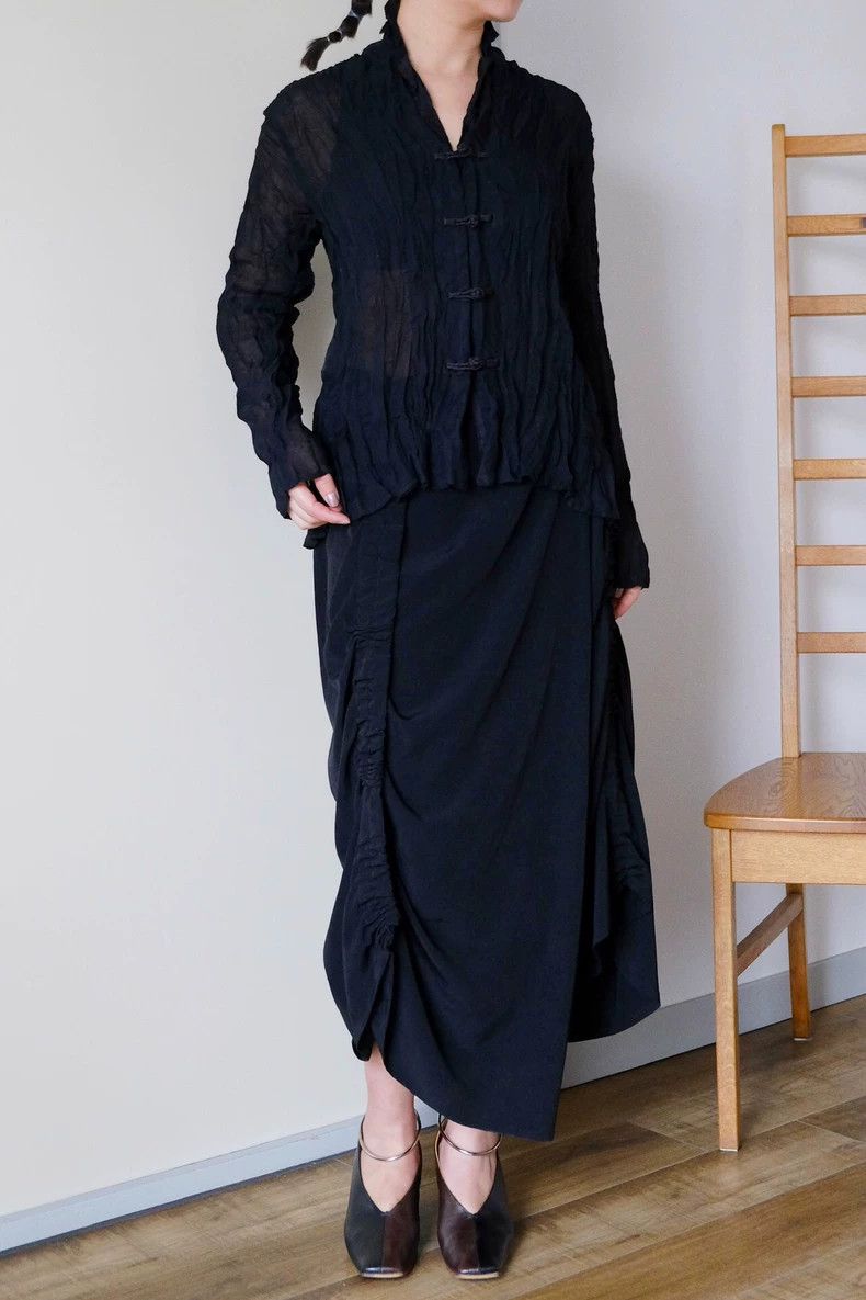 Issey Miyake Issey Miyake size:F Button-down pleated shirt Size US XXS / EU 40 - 8 Thumbnail
