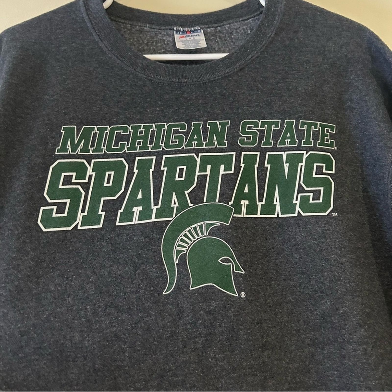 Jerzees Michigan State Spartans Sweatshirt Size US L / EU 52-54 / 3 - 2 Thumbnail