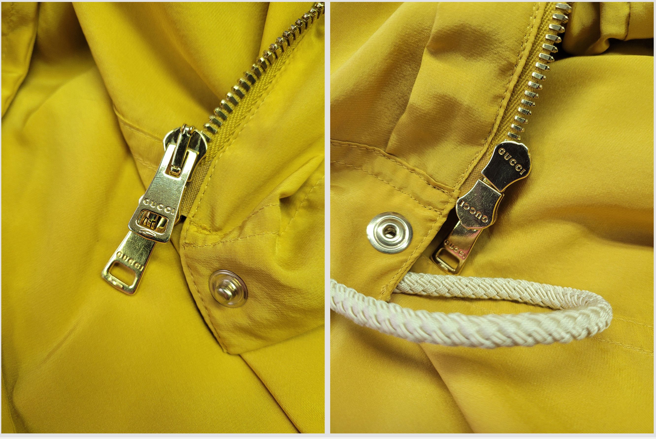 Gucci GUCCI _ ITALY _ RESORT 2014 _ UNLINED _ HOODED SILK PARKA Size L / US 10 / IT 46 - 6 Thumbnail