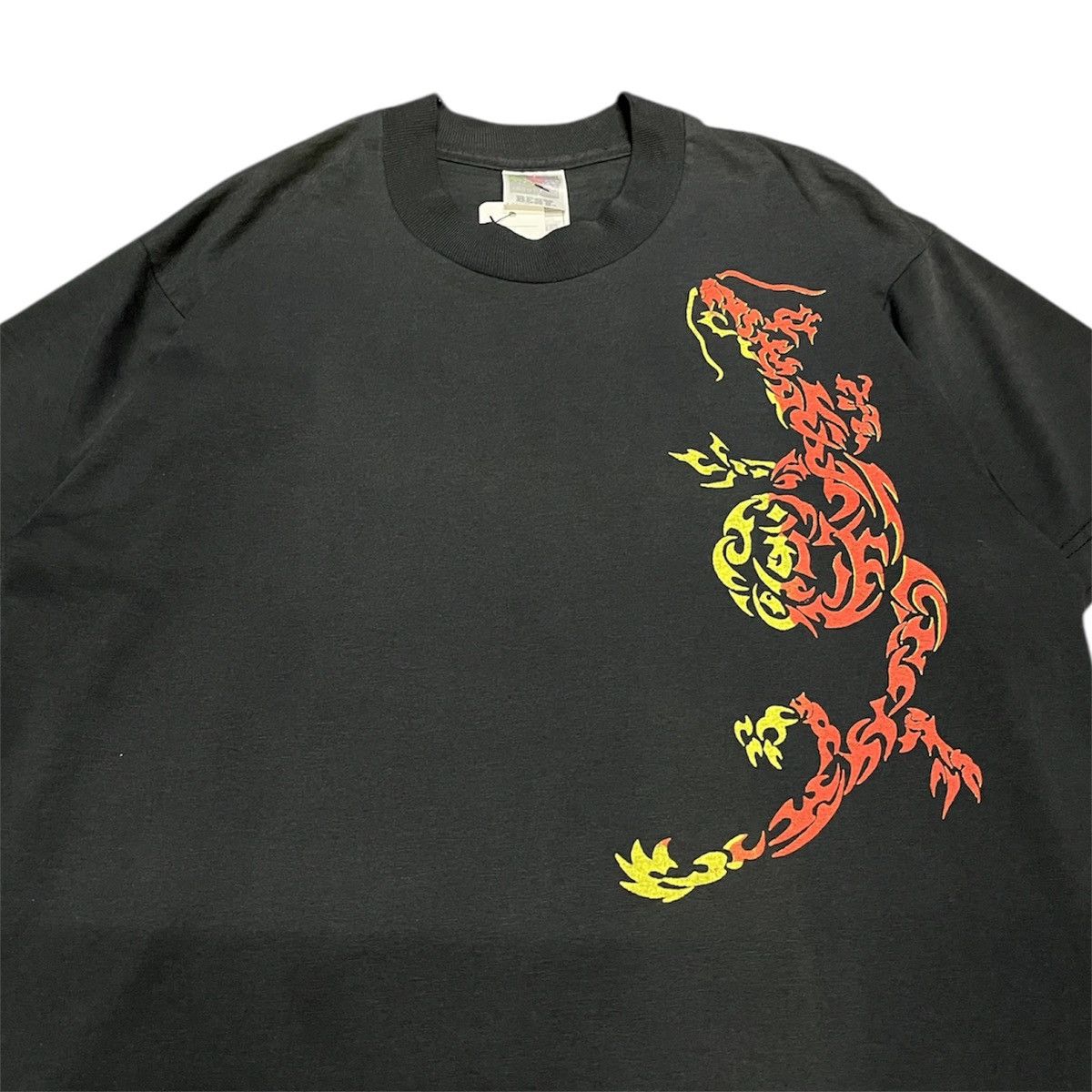 Vintage Skull Flame Back Print T-Shirt | Y2K Metal Skate Streetwear Size US L / EU 52-54 / 3 - 4 Thumbnail