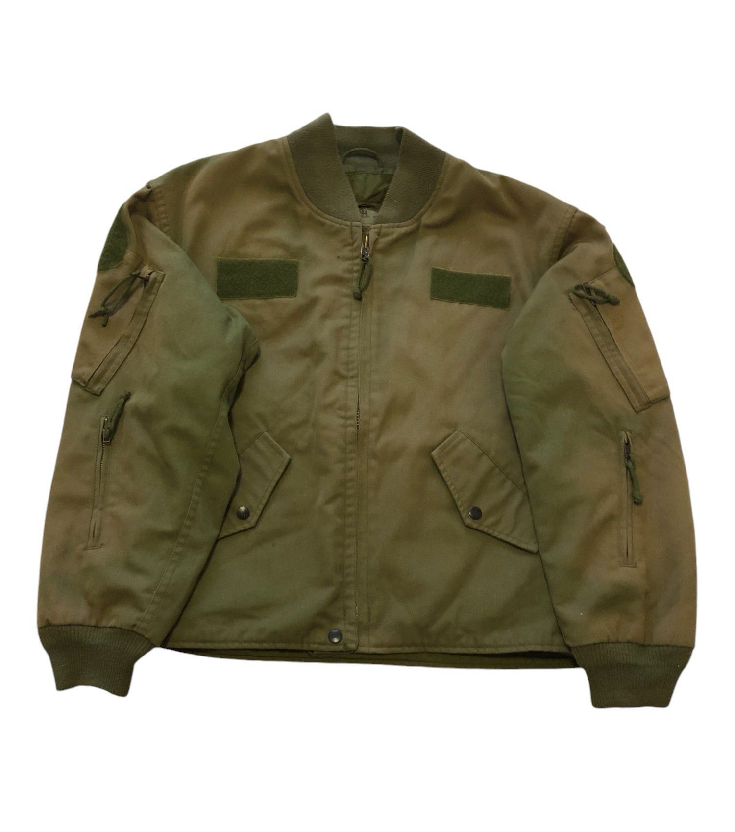 Vintage Vintage Military Army Green Bomber Jacket Size US L / EU 52-54 / 3 - 1 Thumbnail