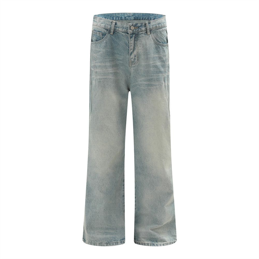 Japanese Brand × Jean American loose washed casual trendy punk distressed jeans Size US 32 / EU 48 - 1 Thumbnail