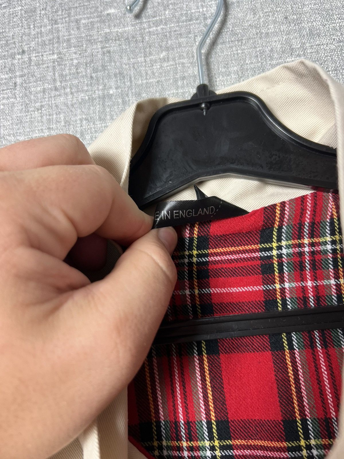 New England Outerwear Vintage England Plaid Lined Collared Bomber Jacket in Beige Size US L / EU 52-54 / 3 - 15 Thumbnail