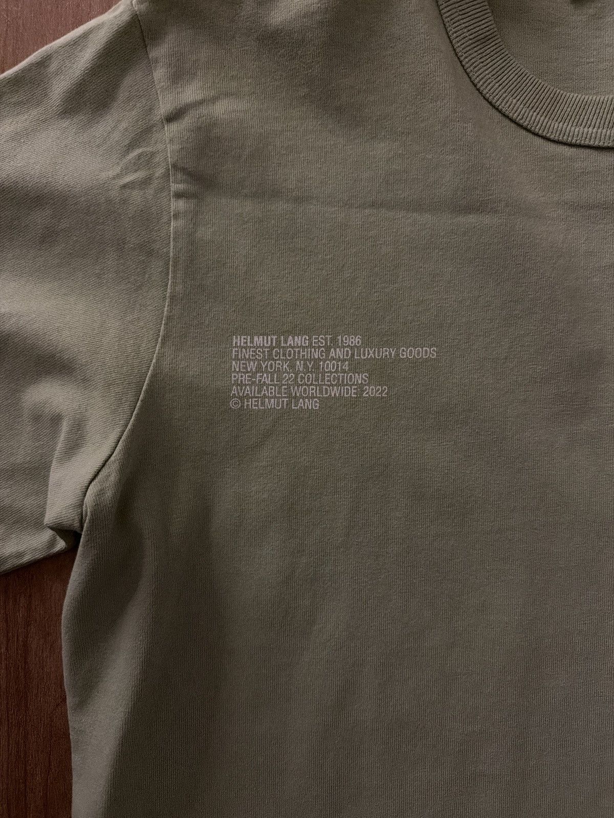 Helmut Lang Helmut Lang Blur Logo Tee Size US M / EU 48-50 / 2 - 3 Thumbnail