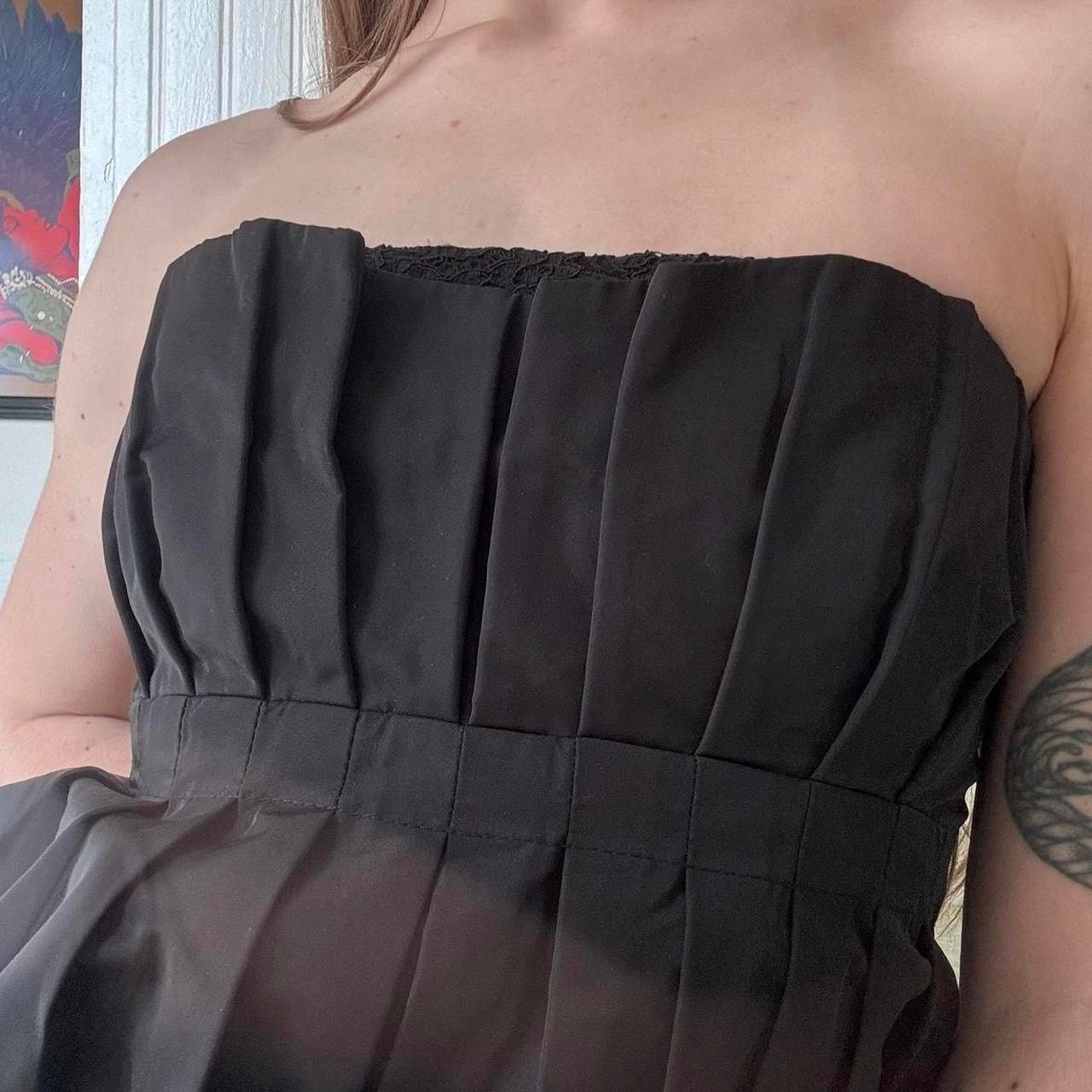 BCBGeneration Vintage BCBGeneration Little Black Dress Strapless Mini 0 Size XS / US 0-2 / IT 36-38 - 3 Thumbnail