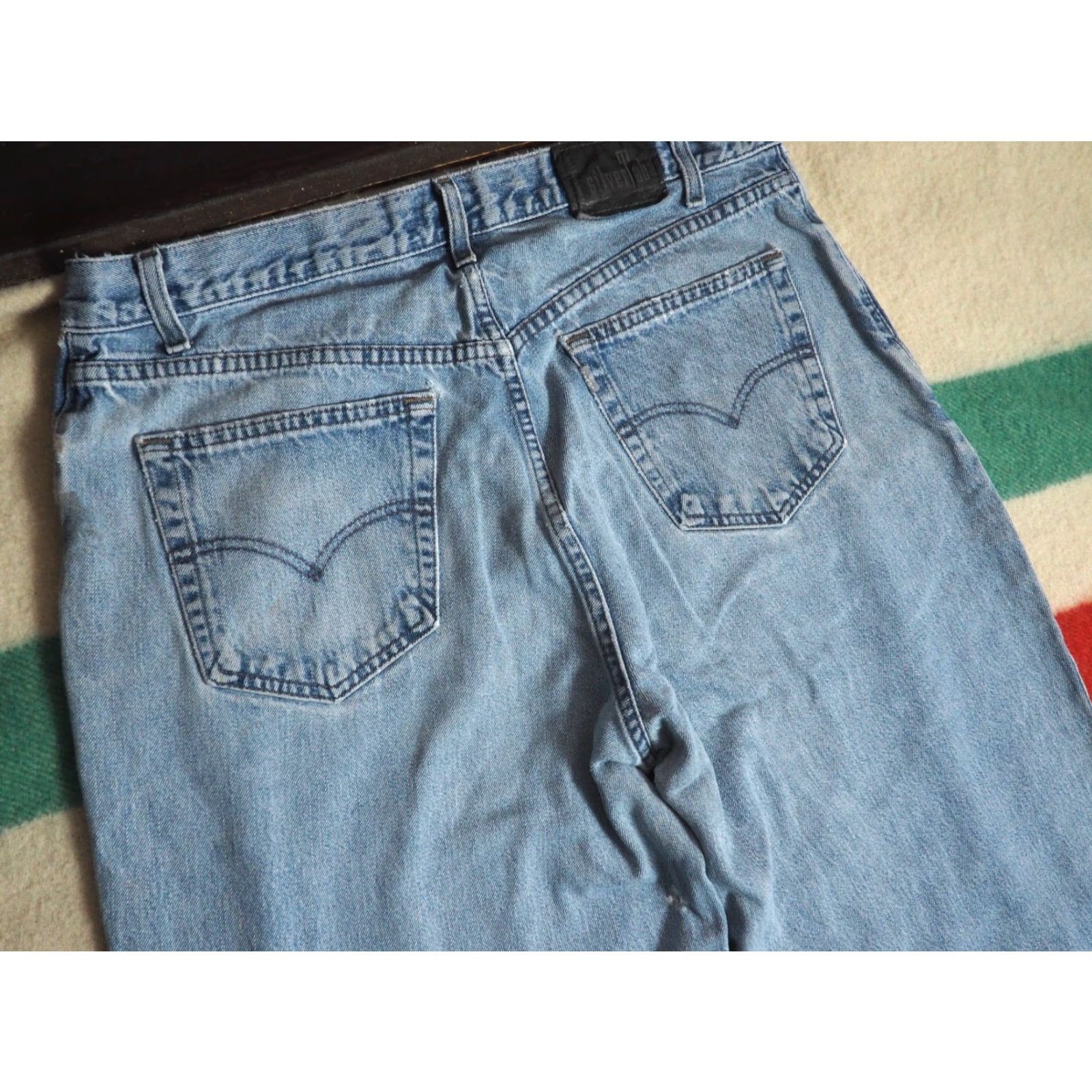 Levi's VTG Levi's Silvertab Jeans 36x32 Blue Denim Mens Baggy Grunge 90s 2000s Denim Pants Casual Size US 36 / EU 52 - 4 Thumbnail