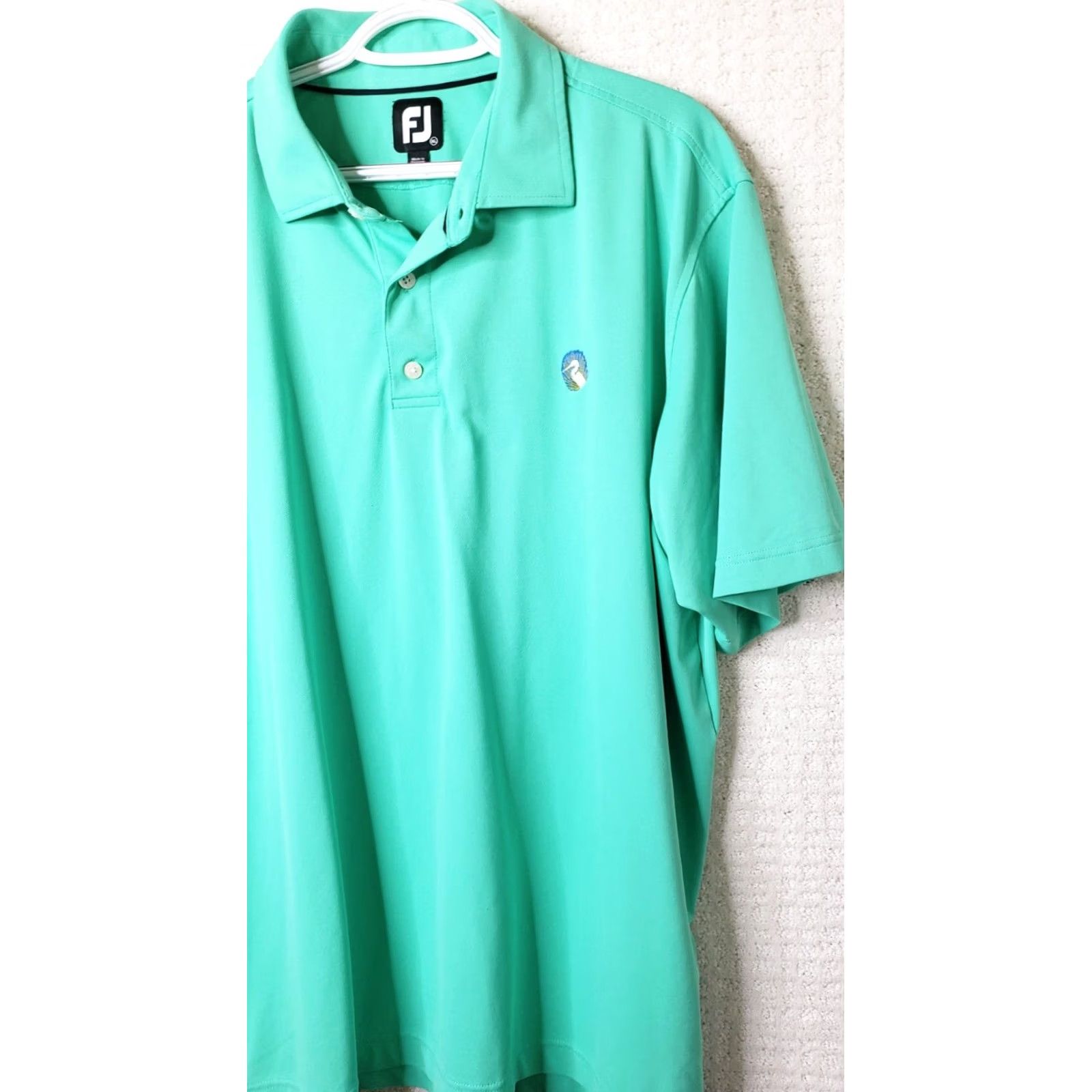 Footjoy FJ Footjoy Golf Polo Shirt Men XL Short Sleeve Teal Green Shirt Size US XL / EU 56 / 4 - 3 Thumbnail