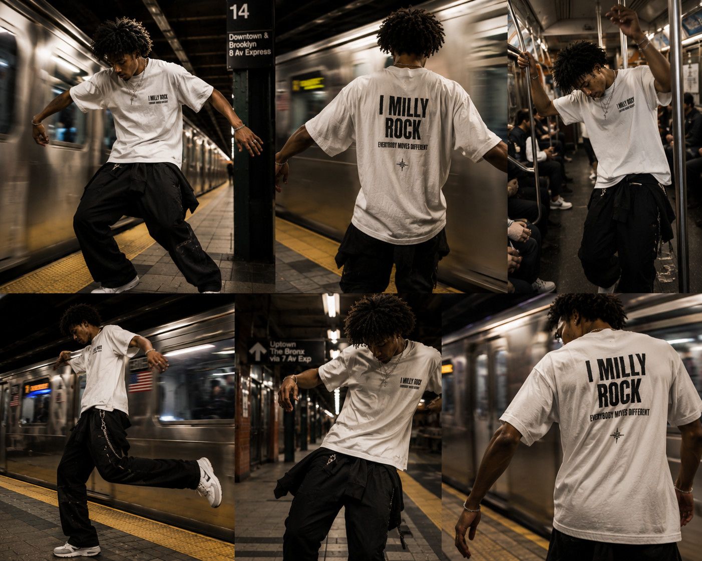 Other MILLY ROCK “EVERYBODY MOVES DIFFERENT” Oversized Tee Size US S / EU 44-46 / 1 - 1 Preview