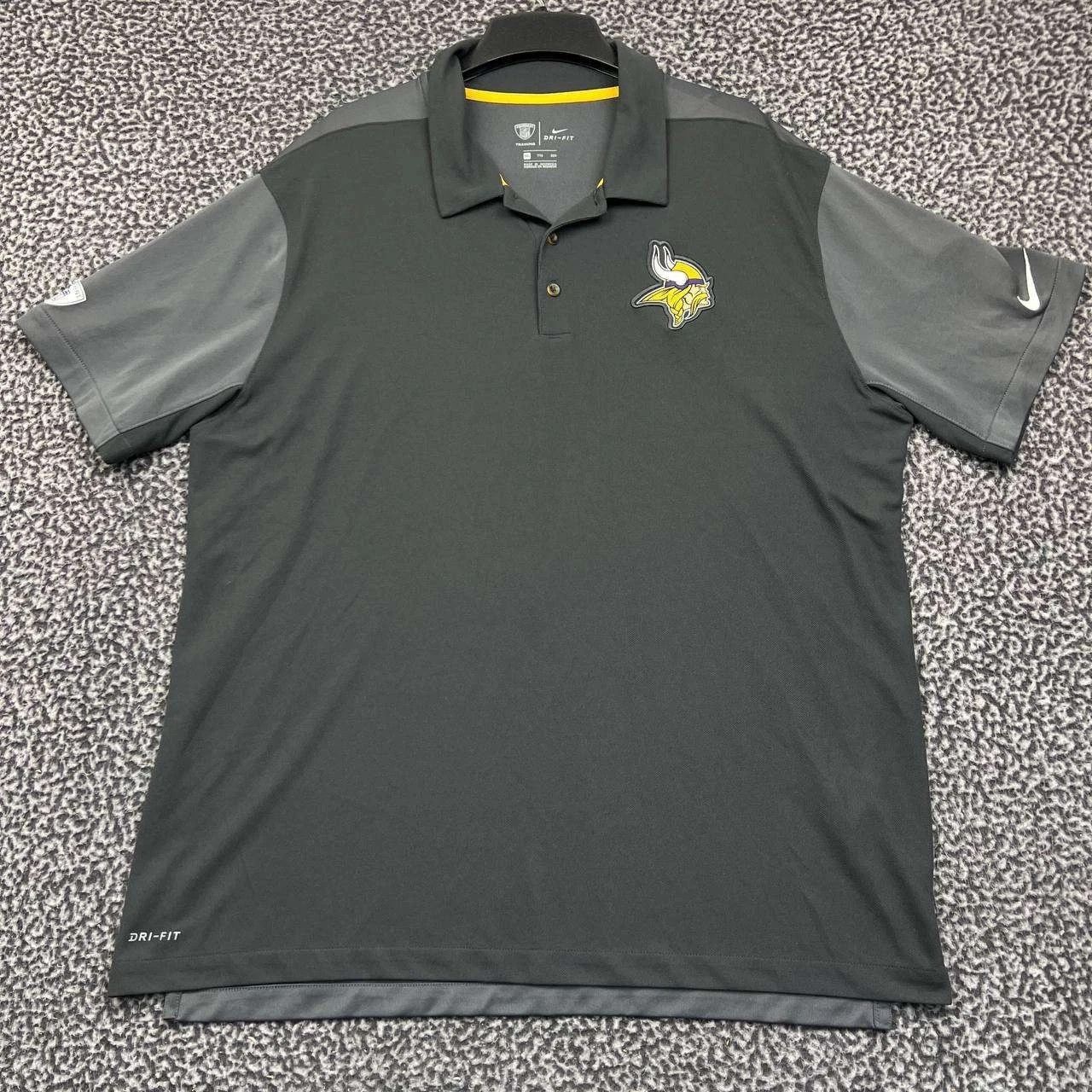 Nike Nike Dri-Fit Polo Shirt Minnesota Vikings NFL Collared 2XL Size US XXL / EU 58 / 5 - 1 Thumbnail