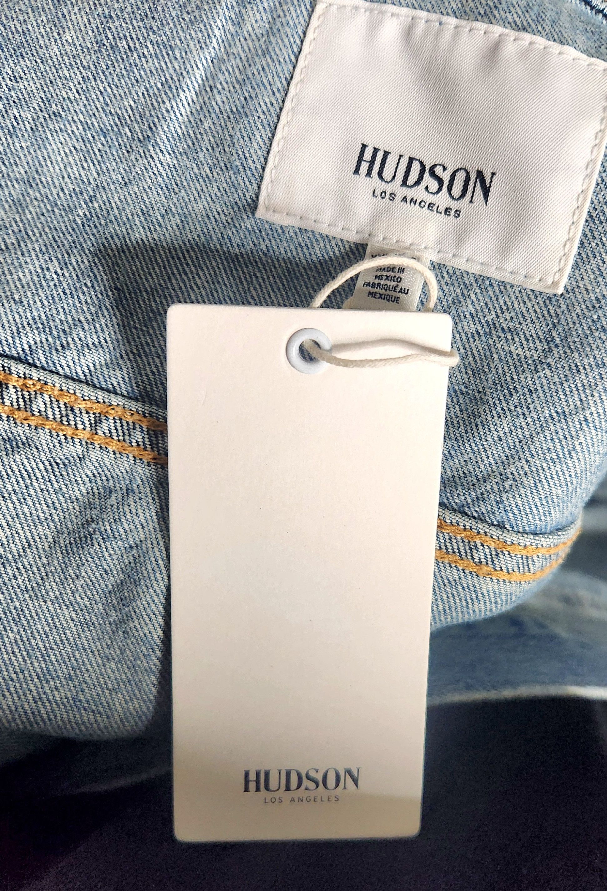 Hudson Hudson Jeans Boxy Ripped Denim Trucker Jacket Distressed Size US XXL / EU 58 / 5 - 13 Thumbnail
