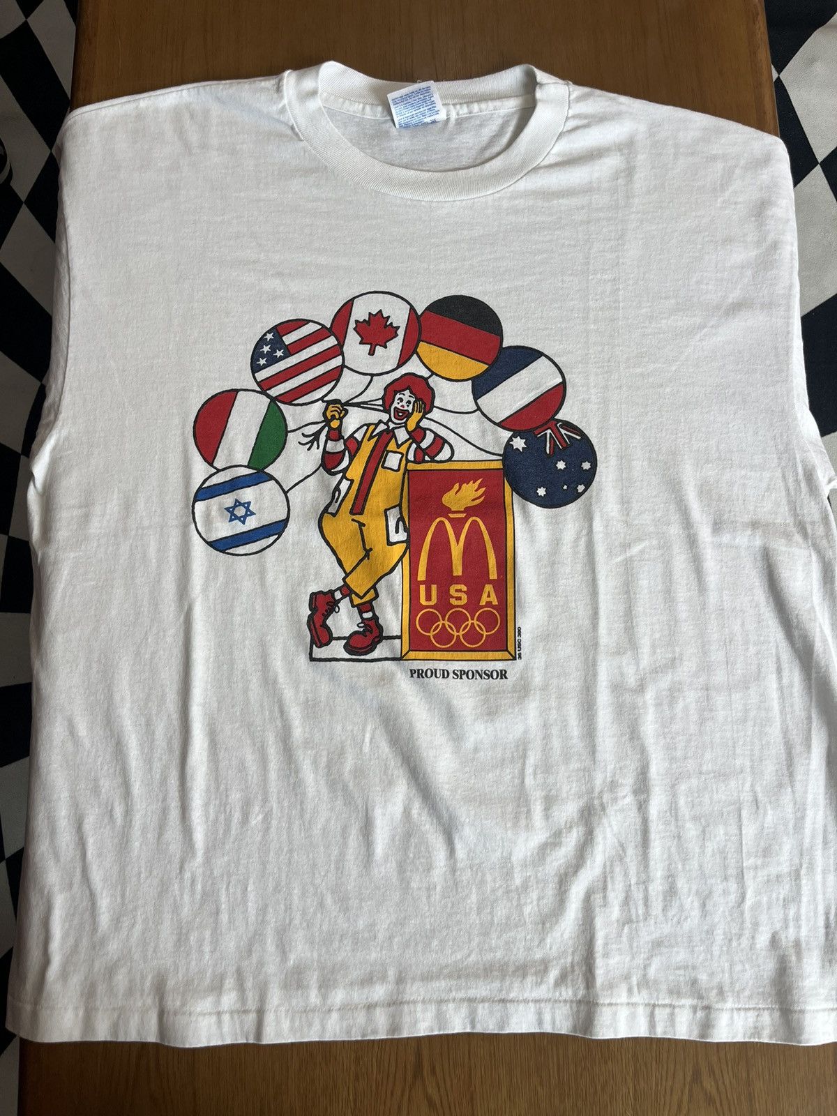 Junk Food Vintage McDonald’s USA Olympic Proud Sponsor 90’s Tshirt Size US XL / EU 56 / 4 - 3 Thumbnail