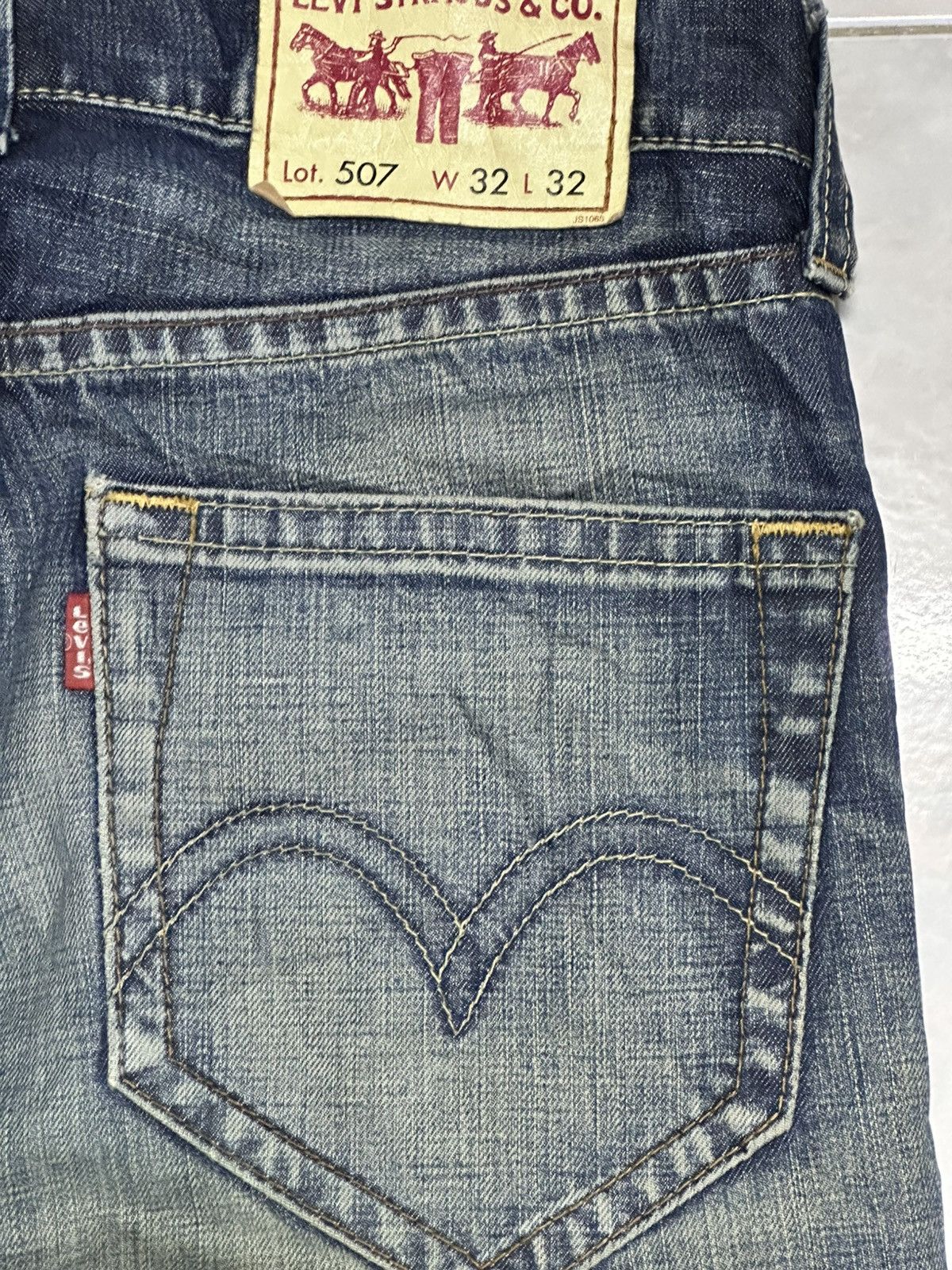 Levi's Levis 507 Vintage Distressed Wideleg Baggy Style Faded Size US 32 / EU 48 - 6 Thumbnail