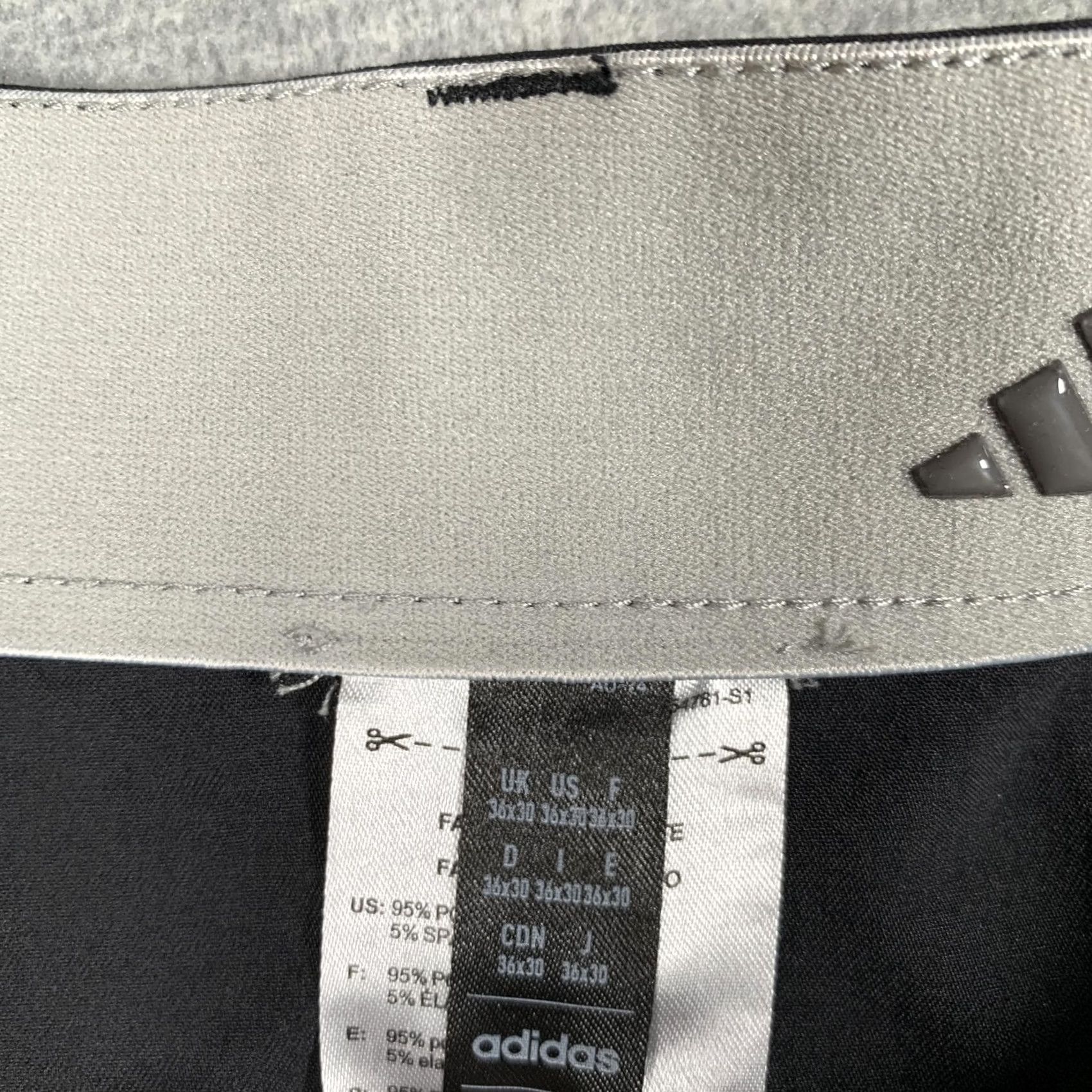 Adidas Adidas Golf Pants Mens 36x30 Black Stretch Khakis 5 Pocket Performance Size US 36 / EU 52 - 5 Thumbnail