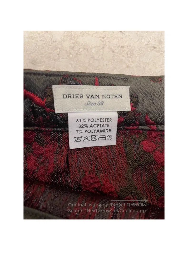 Dries Van Noten Dries Van Noten Runway-Style Brocade Midi Skirt Size 37" - 4 Thumbnail