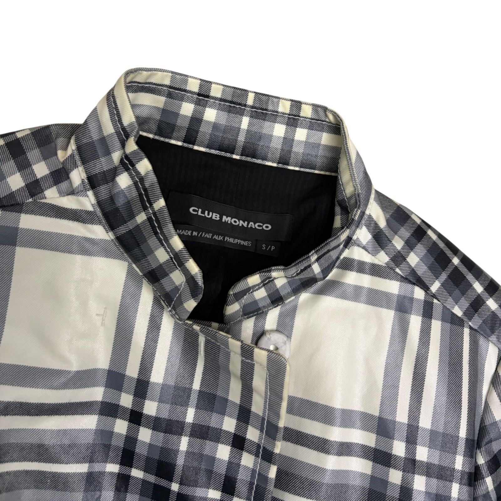 Club Monaco CLUB MONACO Plaid Waterproof Trench Jacket Coat Womens Small Size S / US 4 / IT 40 - 3 Thumbnail