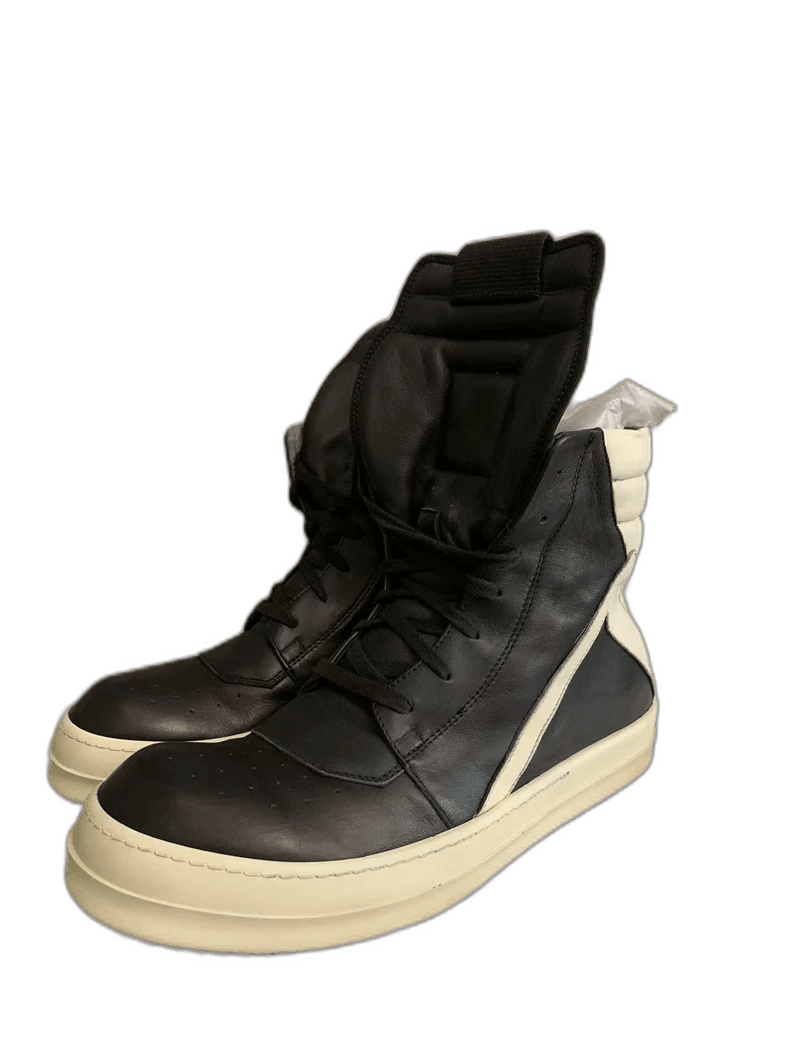 Rick Owens Rick Owens Leather High-Top Sneakers Size 42 Size US 9 / EU 42 - 1 Thumbnail