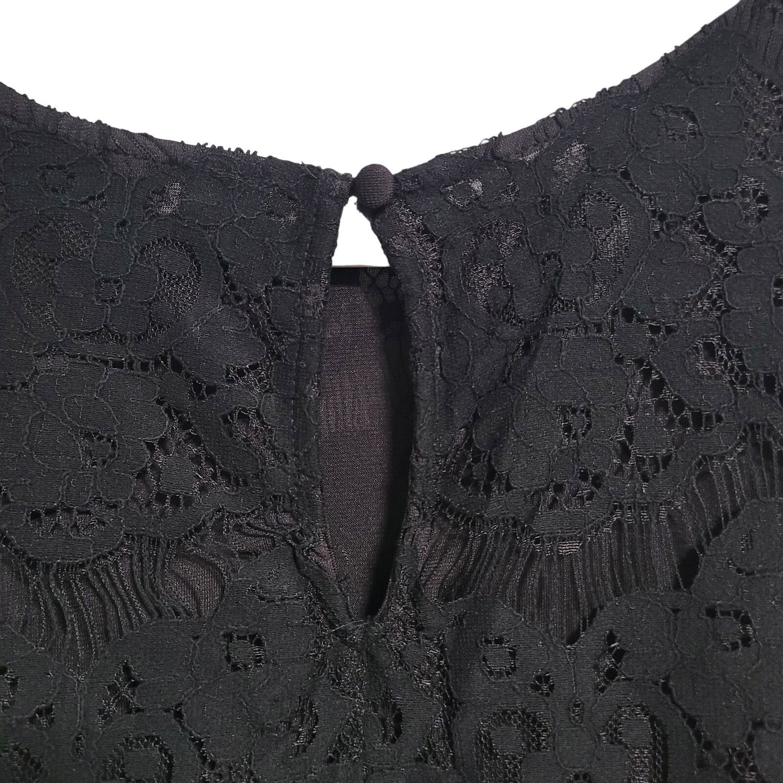 Designer NWT City Chic Black Nora Lace Mini Dress Pockets Large 20 Size L / US 10 / IT 46 - 7 Thumbnail