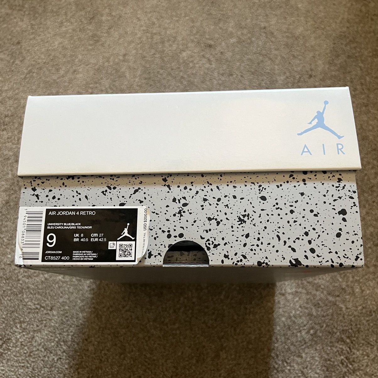 Jordan Brand 2021 Jordan 4 Retro University Blue Size 9 Size US 9 / EU 42 - 7 Thumbnail