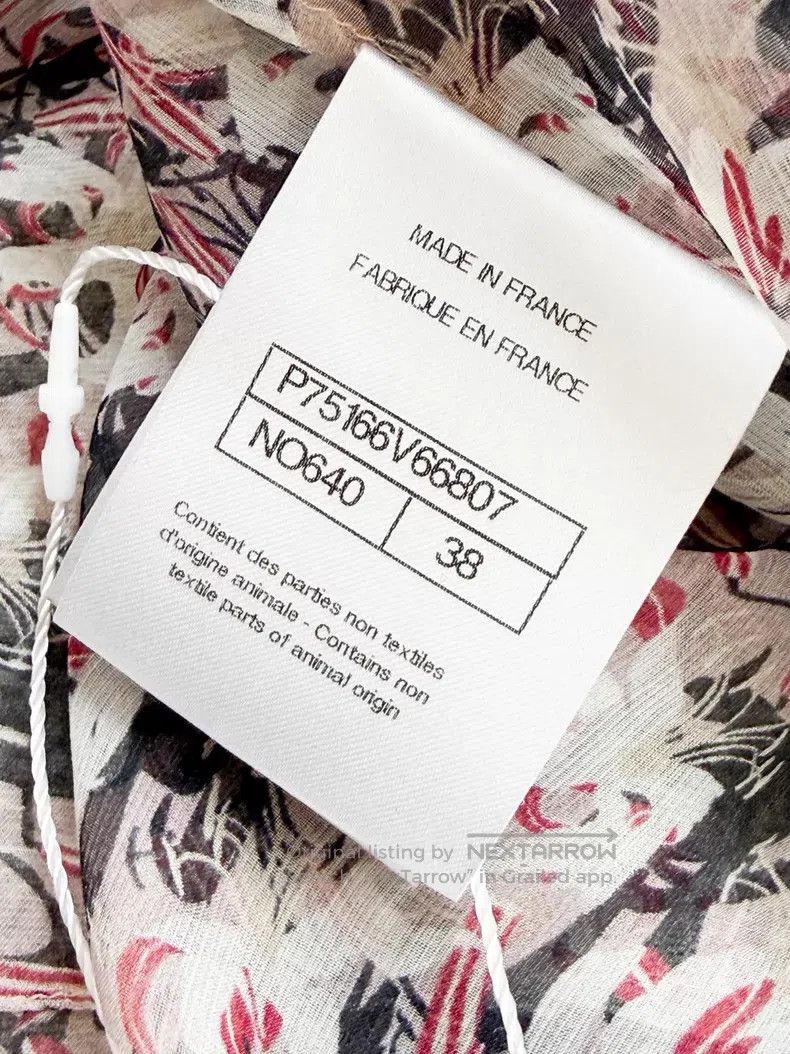 Chanel Chanel Lily pink full-print double C-print silk long-sleev Size XS / US 0-2 / IT 36-38 - 6 Thumbnail