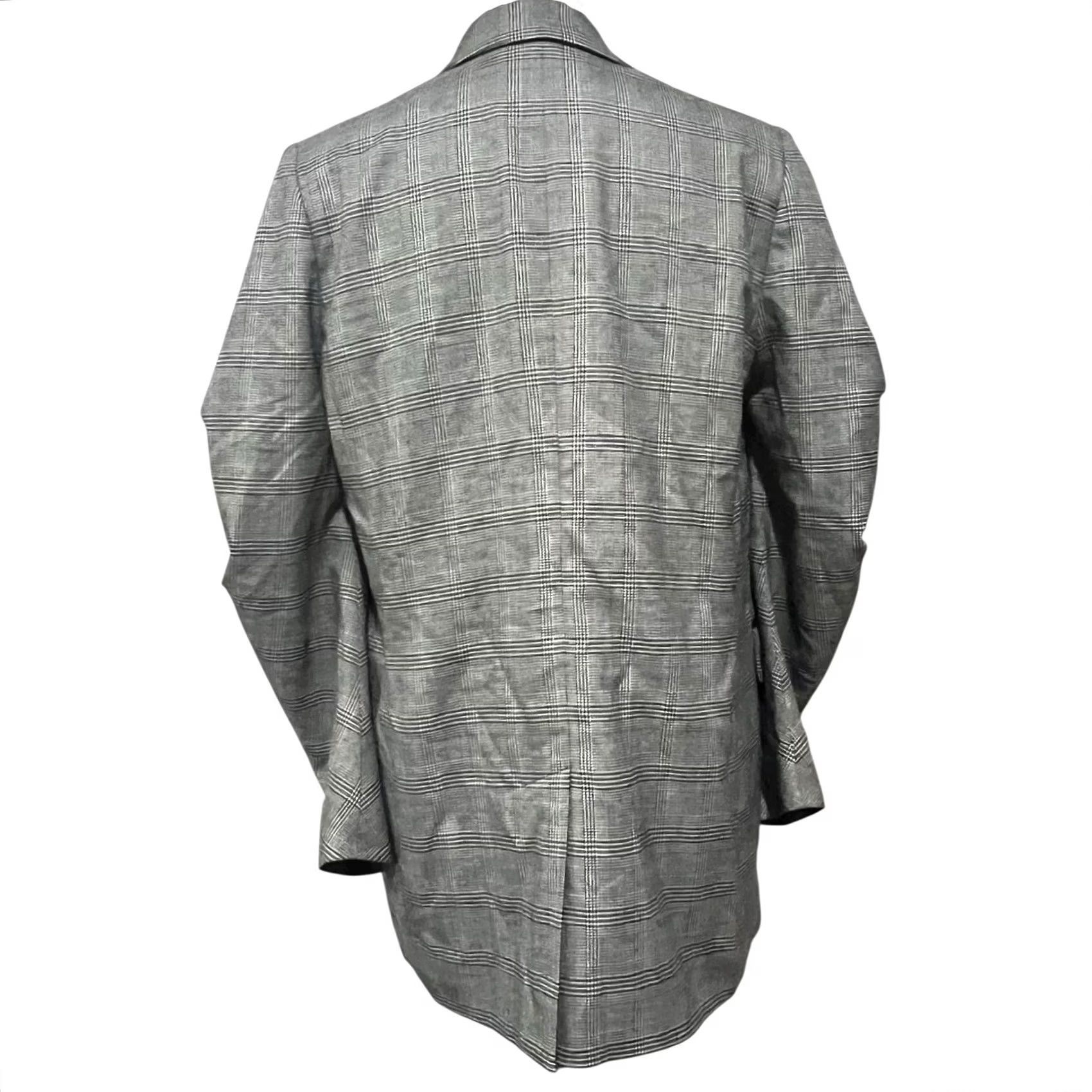 Joie Joie Tomika Blazer Jacket Black White Double-Breasted Ruched Sleeve Women’s Sz 4 Size S / US 4 / IT 40 - 7 Thumbnail