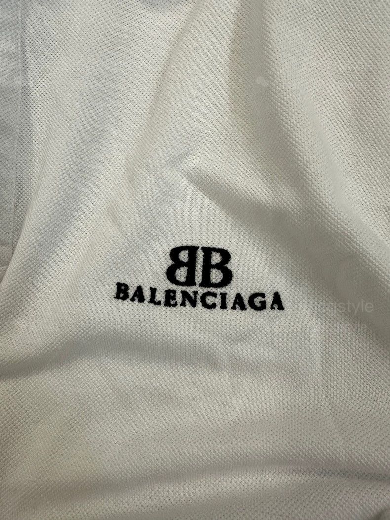 Balenciaga Balenciaga Logo Embroidered Polo Short-Sleeve T-Shirt Size US L / EU 52-54 / 3 - 4 Thumbnail