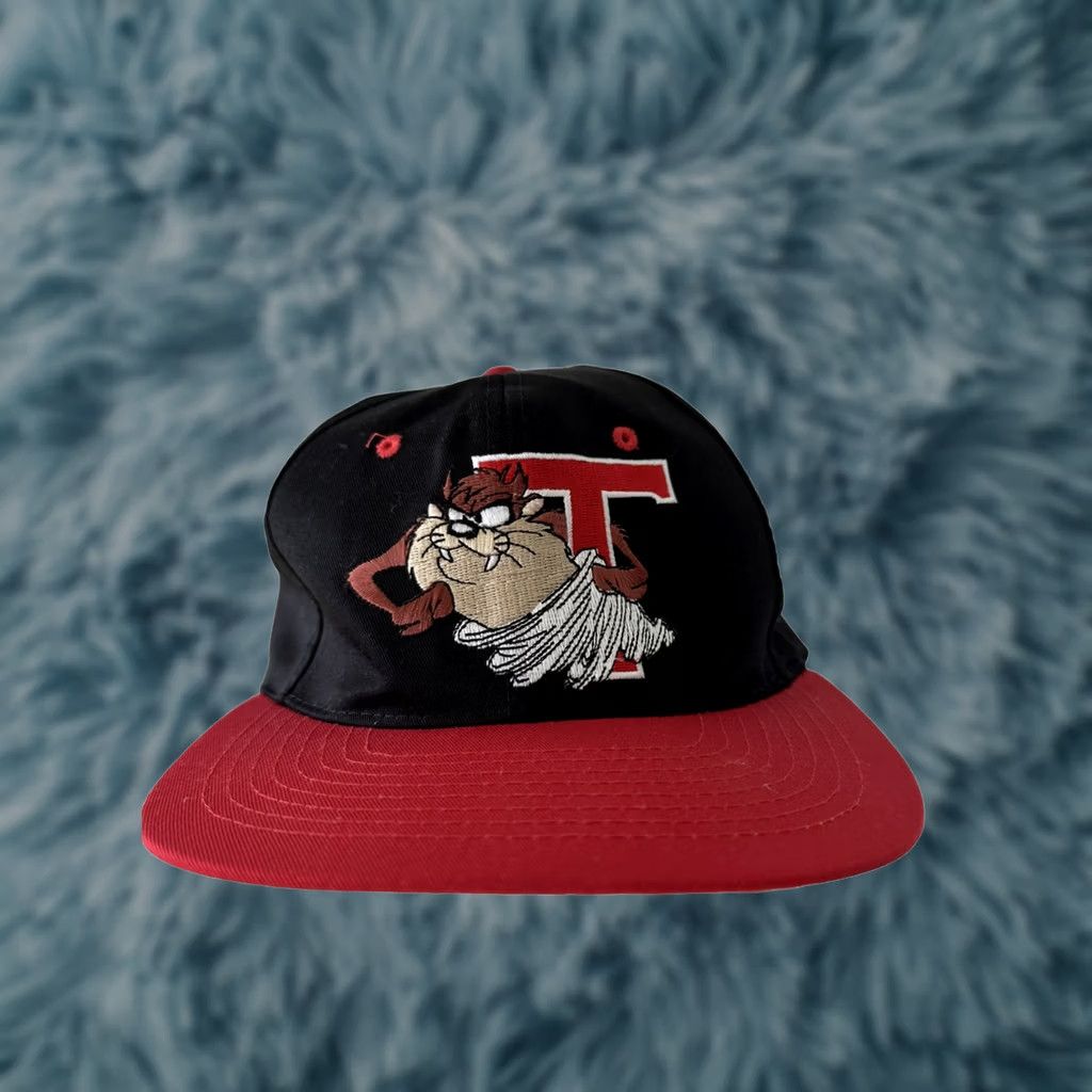Vintage VINTAGE Looney Tunes Hat 1993 Tazmanian Devil Snap Back Baseball Cap Black One Size Men Mens Boys Girls? Size ONE SIZE - 1 Thumbnail