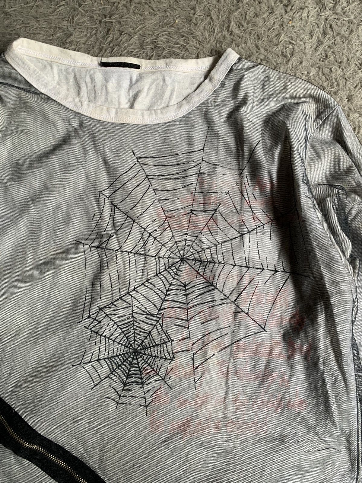 14th Addiction Vintage Hall Of Fame Spider Cross Zipper Poem Layered Mesh Size US M / EU 48-50 / 2 - 2 Thumbnail
