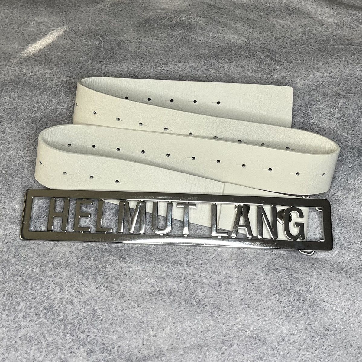 Helmut Lang Helmut Lang Name Plate Belt Size ONE SIZE - 8 Thumbnail