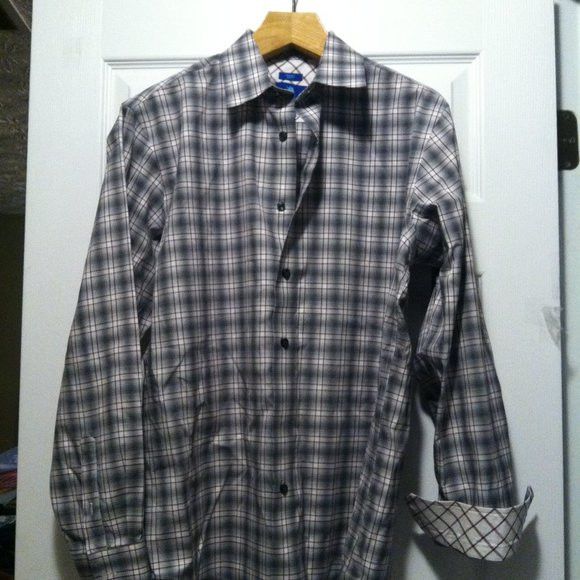 Egara EGARA MEN'S NEW 100%COTTON CASUAL SHIRT SLIM FIT SIZE: L Size US L / EU 52-54 / 3 - 3 Thumbnail
