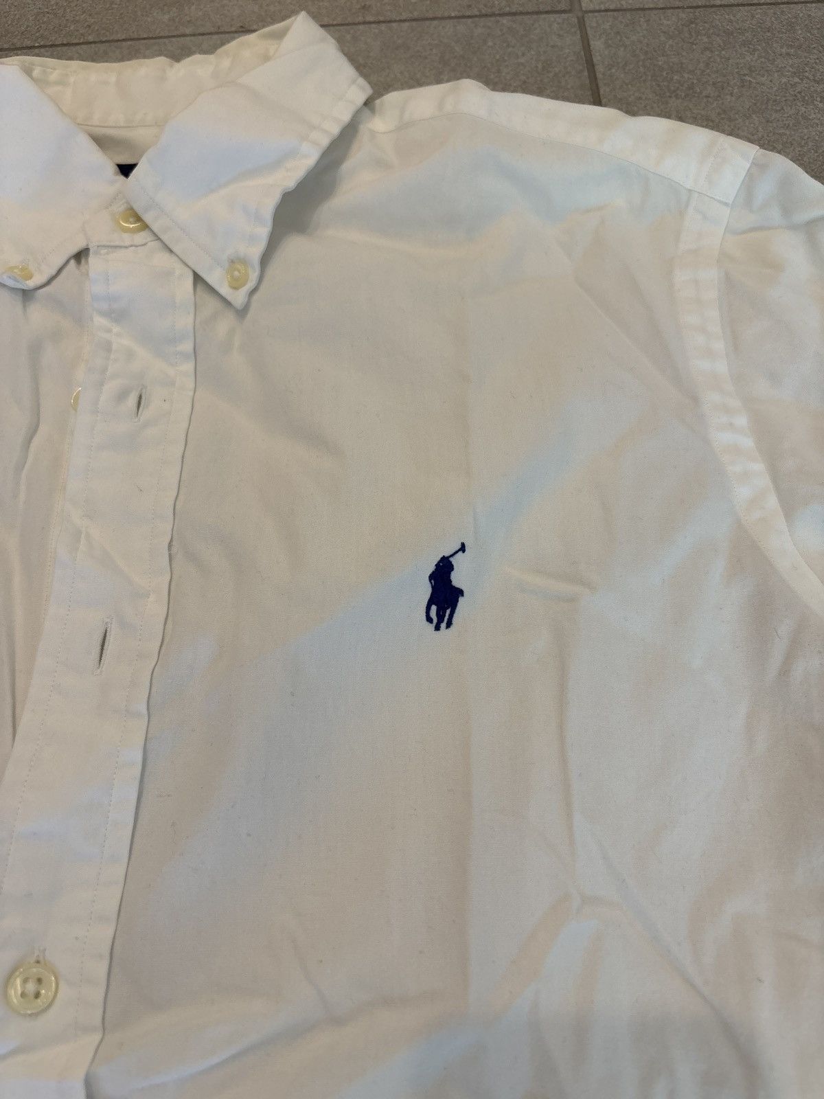Polo Ralph Lauren Polo Ralph Lauren Slim White Button Up Size US M / EU 48-50 / 2 - 2 Thumbnail