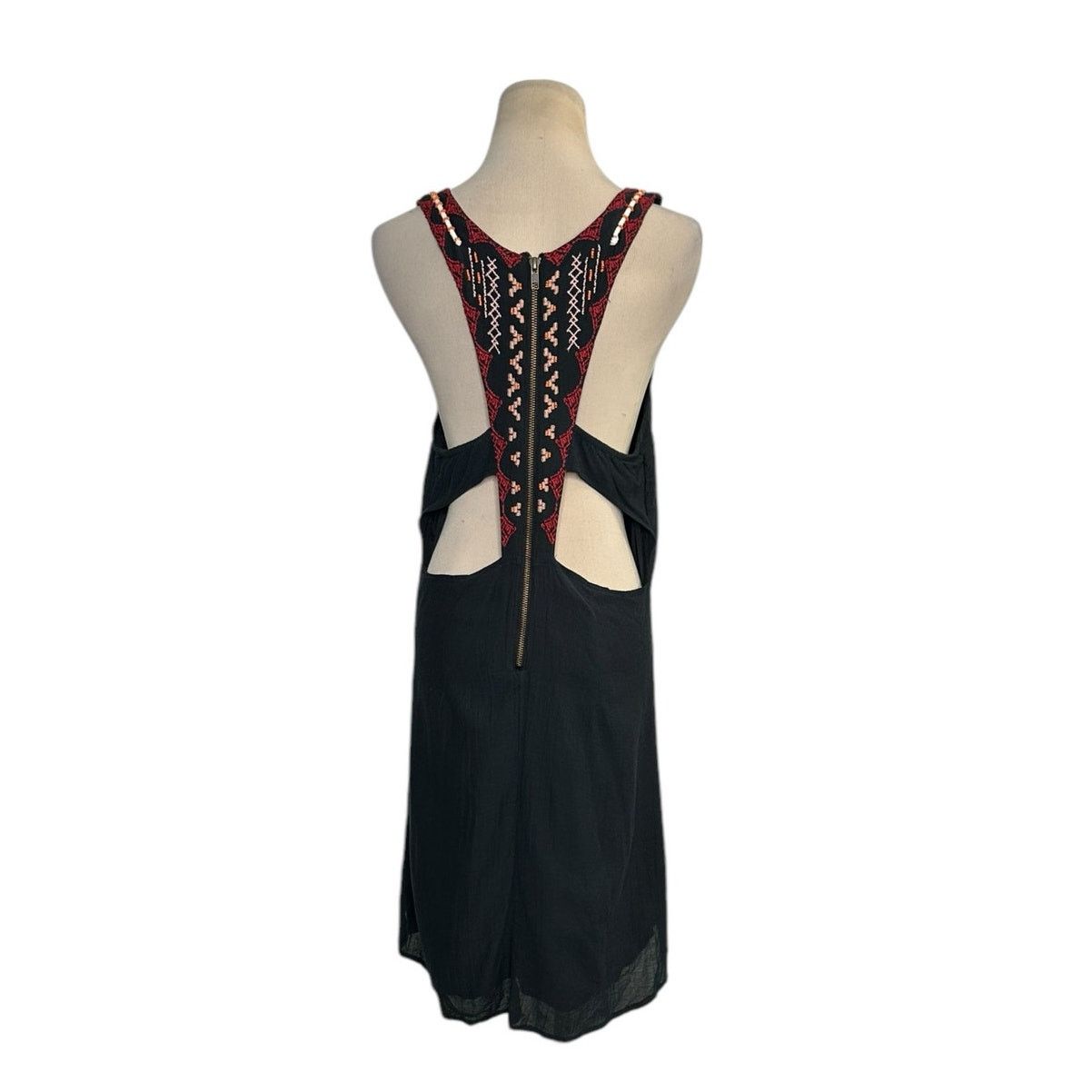 Free People Free People Black Majestic Moon Boho Mini Dress size Small Size S / US 4 / IT 40 - 2 Thumbnail