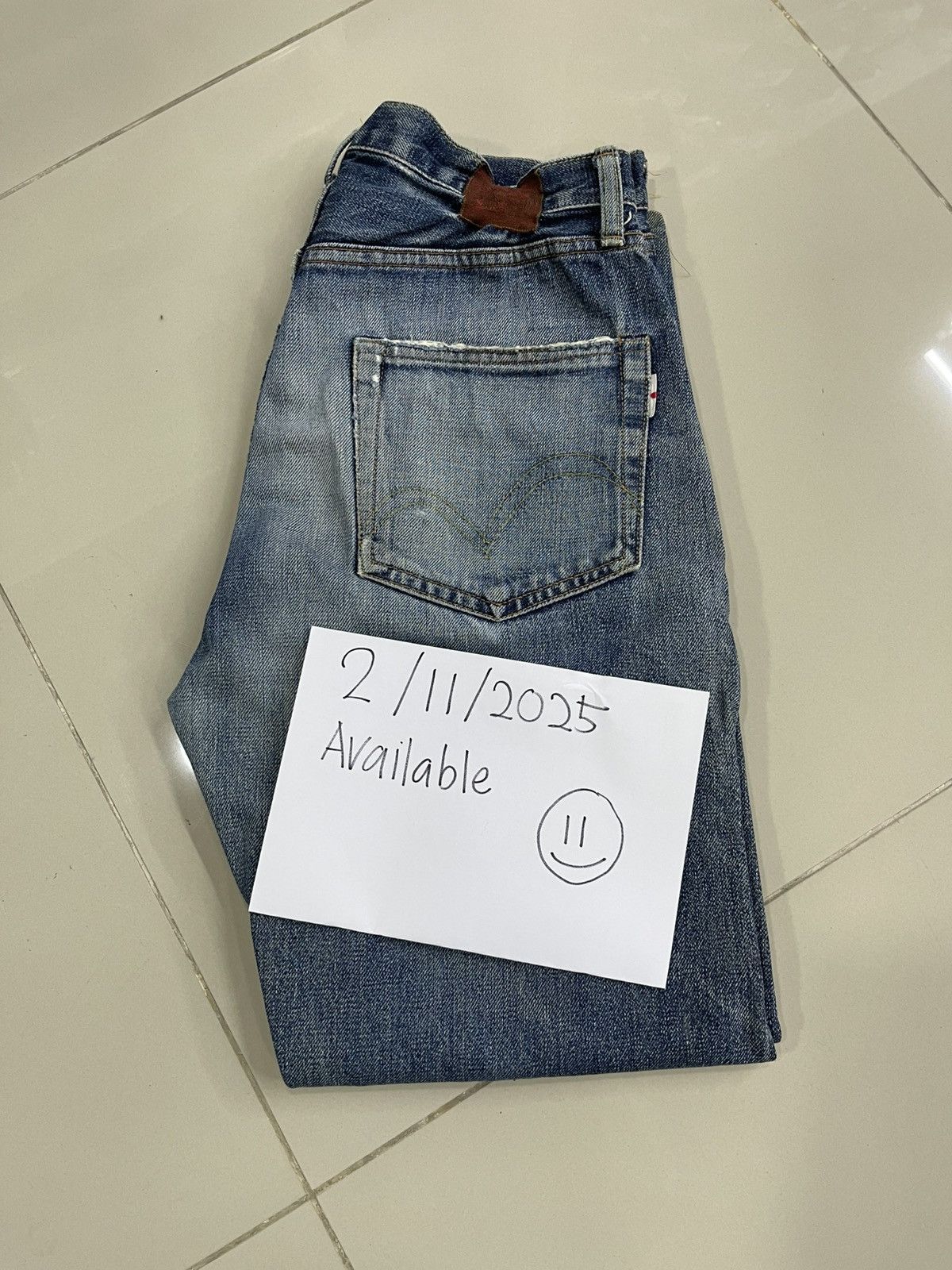 Japanese Brand Vintage Studio D’Artisan Denim Selvage Trashed Jeans Flare Size US 30 / EU 46 - 12 Thumbnail