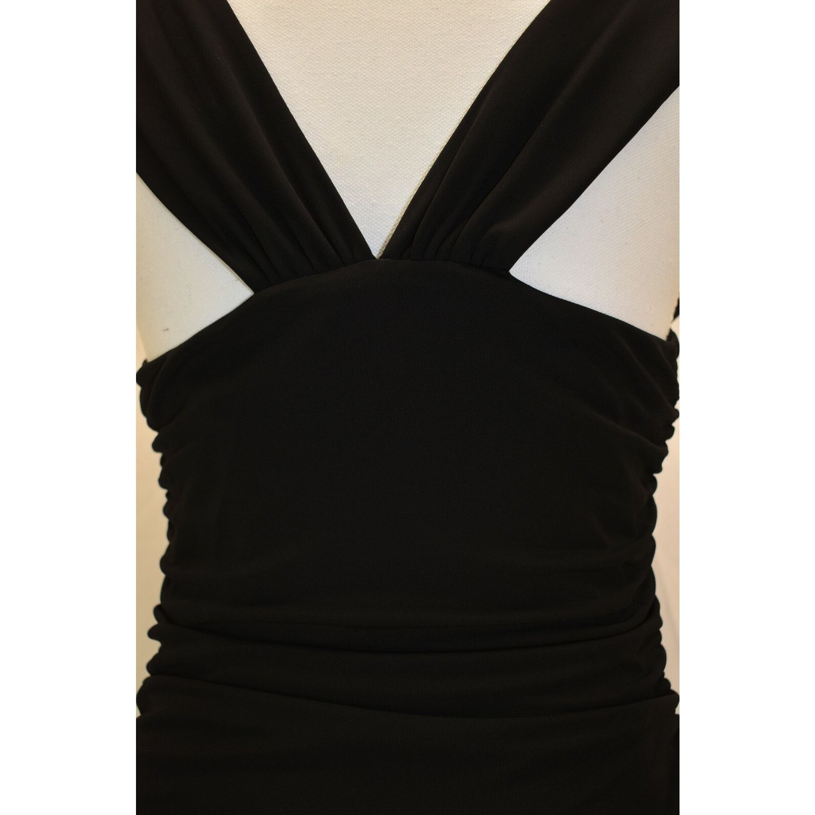 Versace VERSACE A55371 BLACK SILK GOLD RING DRESS BLOUSE TOP 42 IT Size L / US 10 / IT 46 - 9 Thumbnail