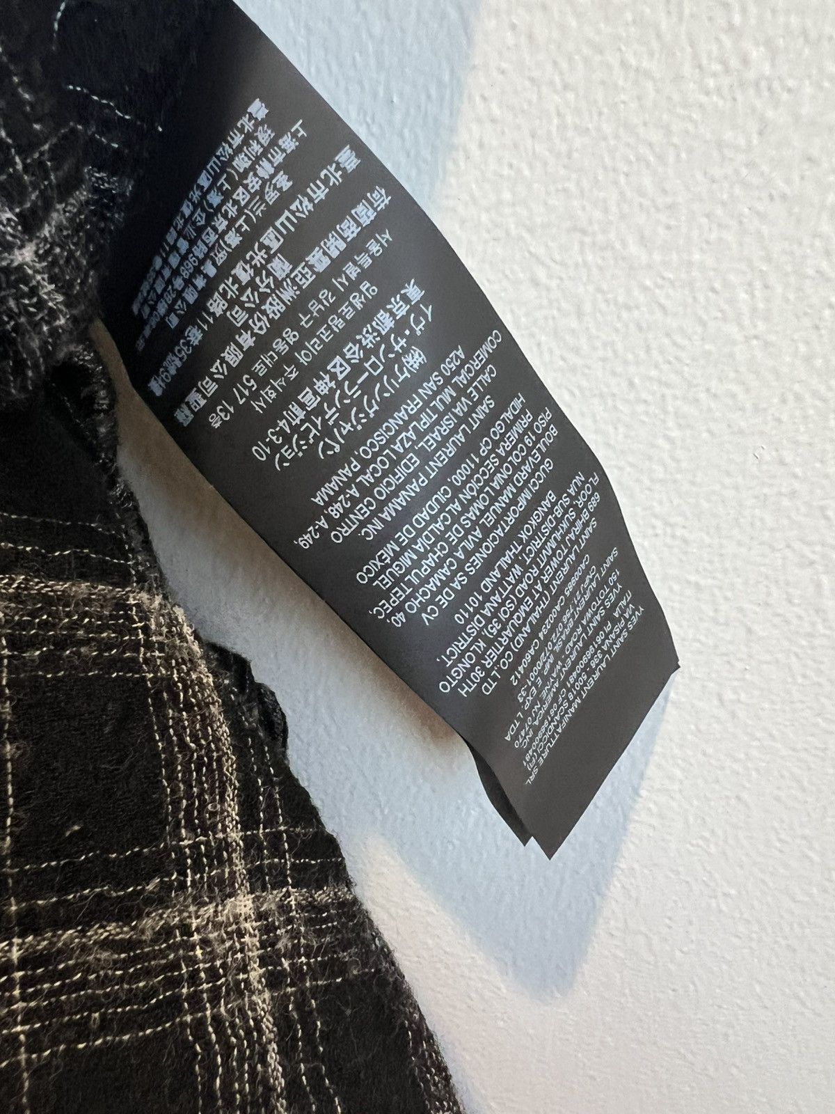 Saint Laurent Paris Saint Laurent Checkered Flannel Wool Shirt Size US XL / EU 56 / 4 - 6 Thumbnail