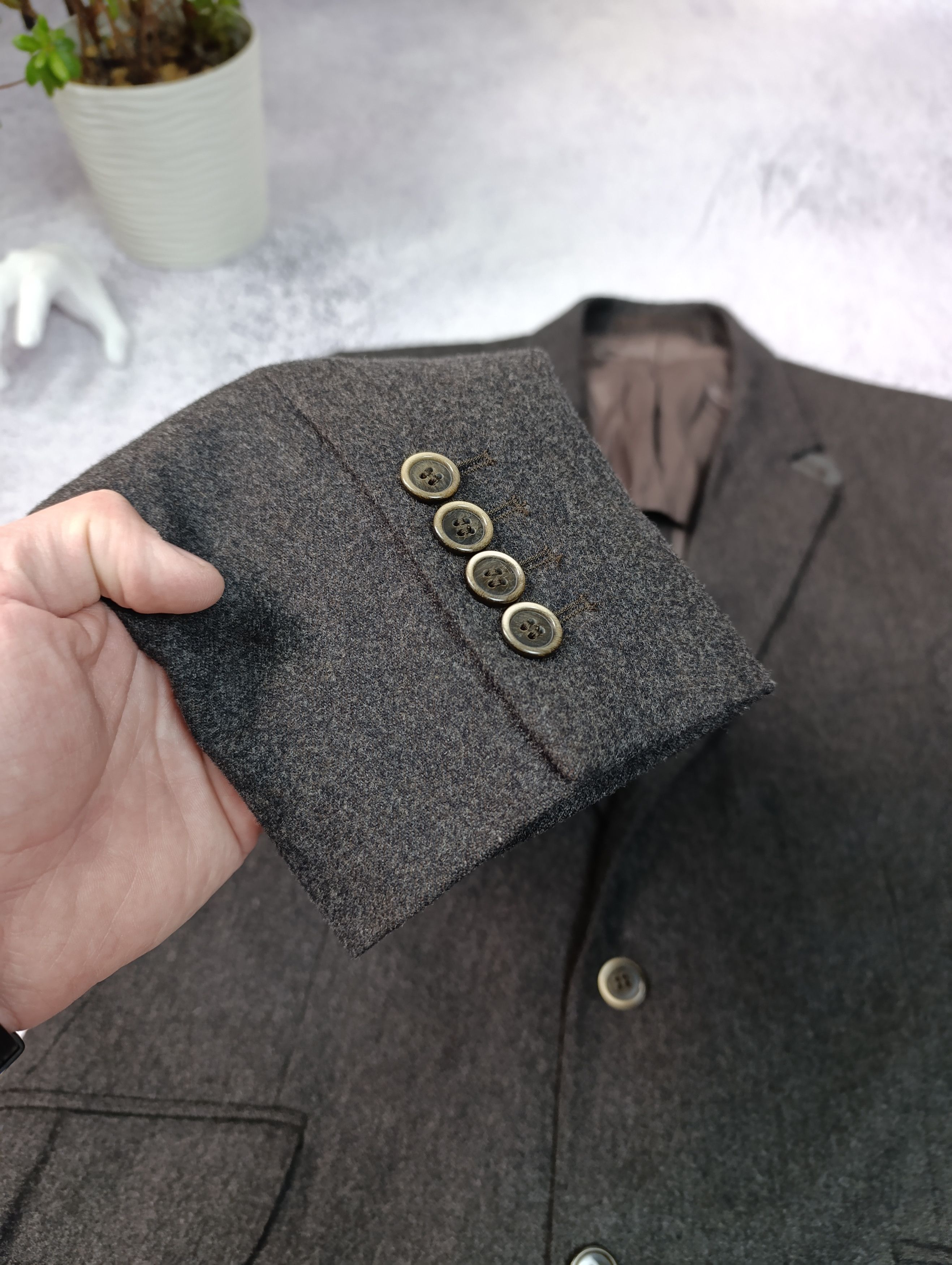 Hackett × Vitale Barberis Canonico HACKETT VITALE BARBERIS CANONICO WOOL BLAZER JACKET Size 42R - 6 Thumbnail