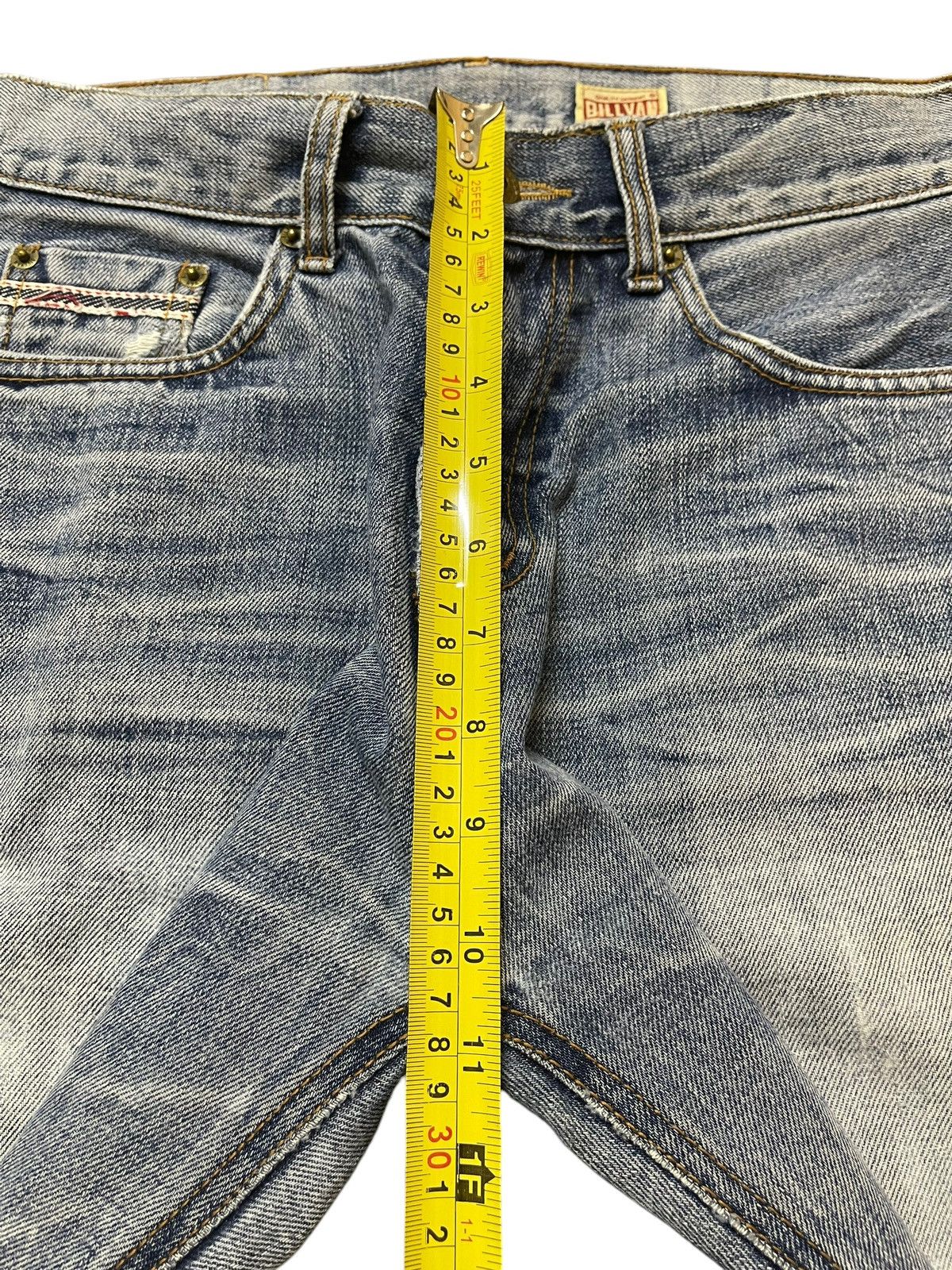 Sugar Cane Vintage Japanese Brand Blue Faded Wash Distress Loose Jeans Size US 30 / EU 46 - 16 Thumbnail