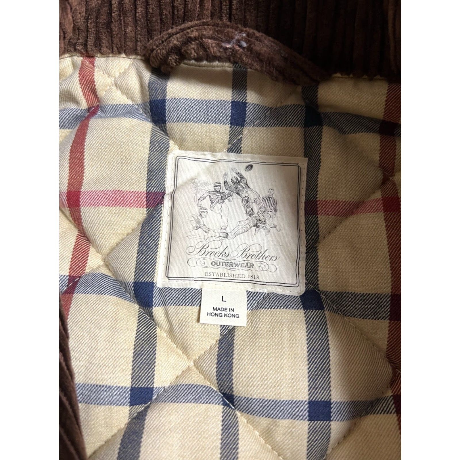 Brooks Brothers Brooks Brothers Vest Corduroy Lined Brown Regular Size L Mens Preppy Vest Mens Brown Corduroy Lined Cotton Wool Padding Size US L / EU 52-54 / 3 - 4 Thumbnail