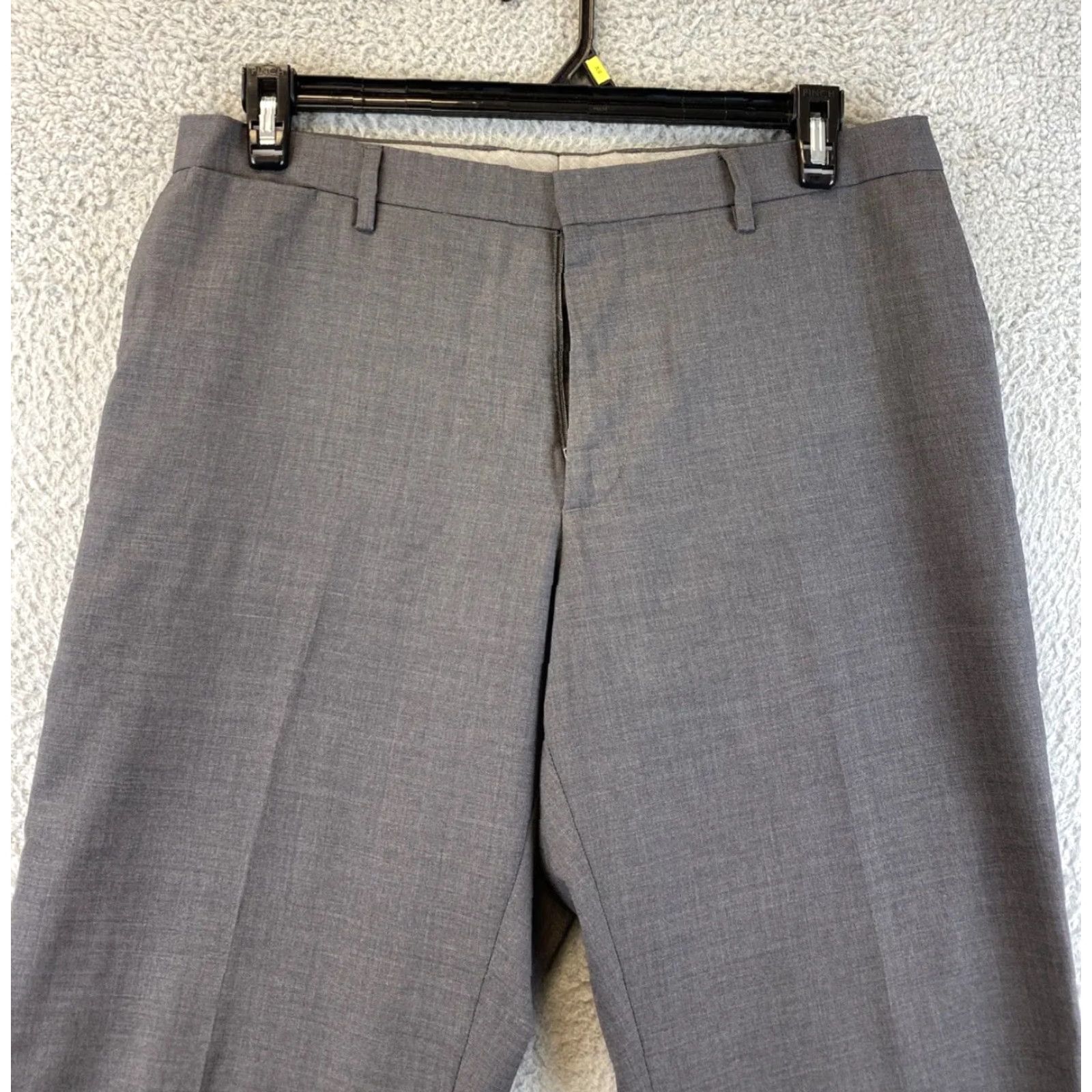 Banana Republic Banana Republic Classic Fit Mens Size 33 X 32 Gray Dress Pants 83-58 Size US 33 - 3 Thumbnail
