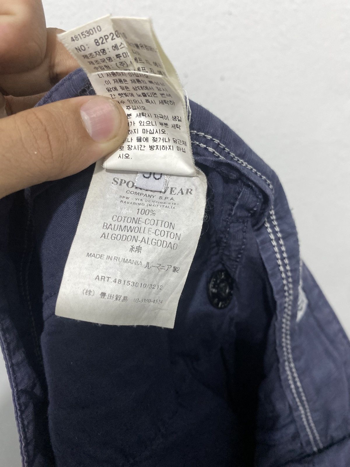 Stone Island Vintage Stone Island Rare Badge Pants Size US 30 / EU 46 - 11 Thumbnail