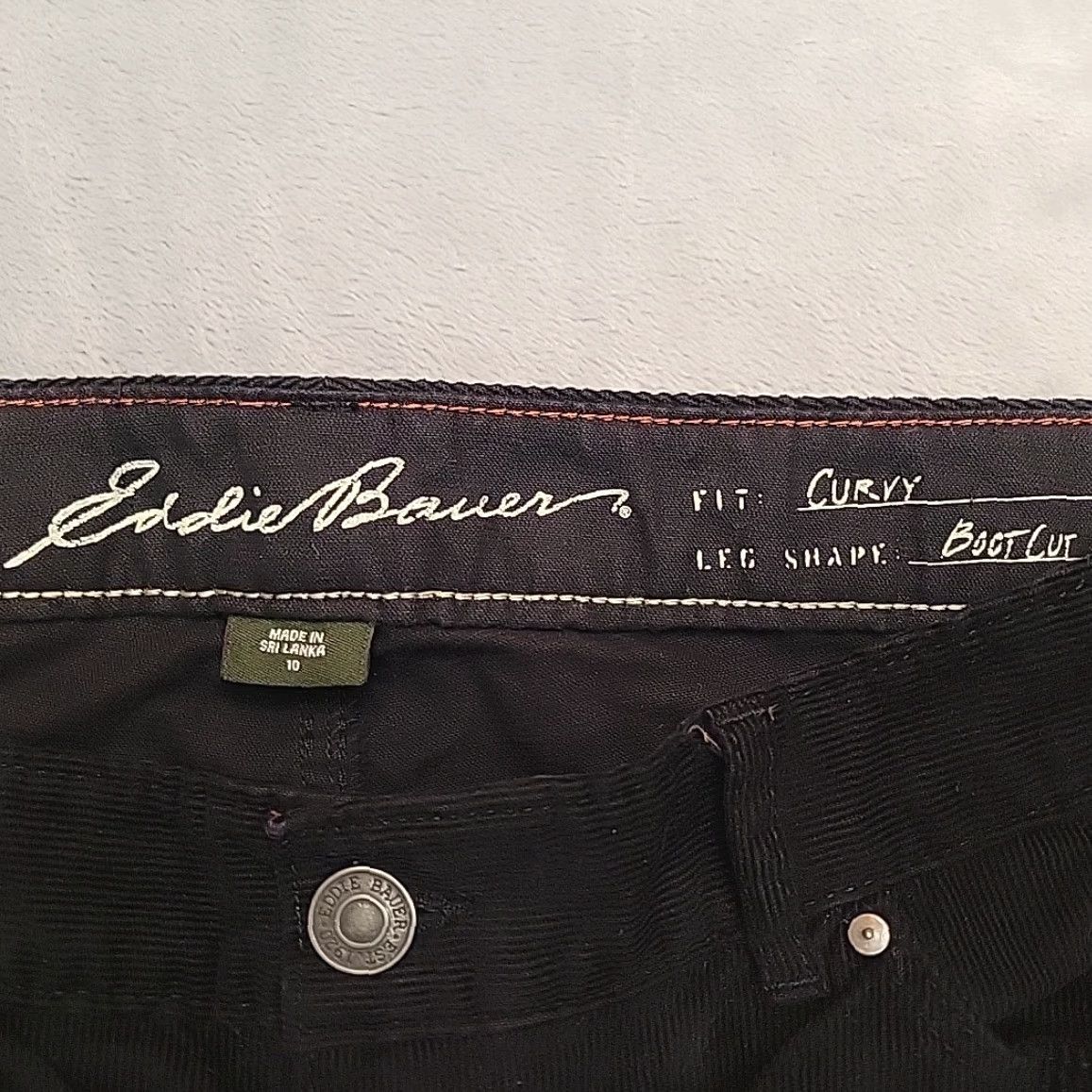 Eddie Bauer Eddie Bauer Pants Women 10 Black Corduroy Bootcut Retro Y2K Classic Size 32" / US 10 / IT 46 - 4 Thumbnail