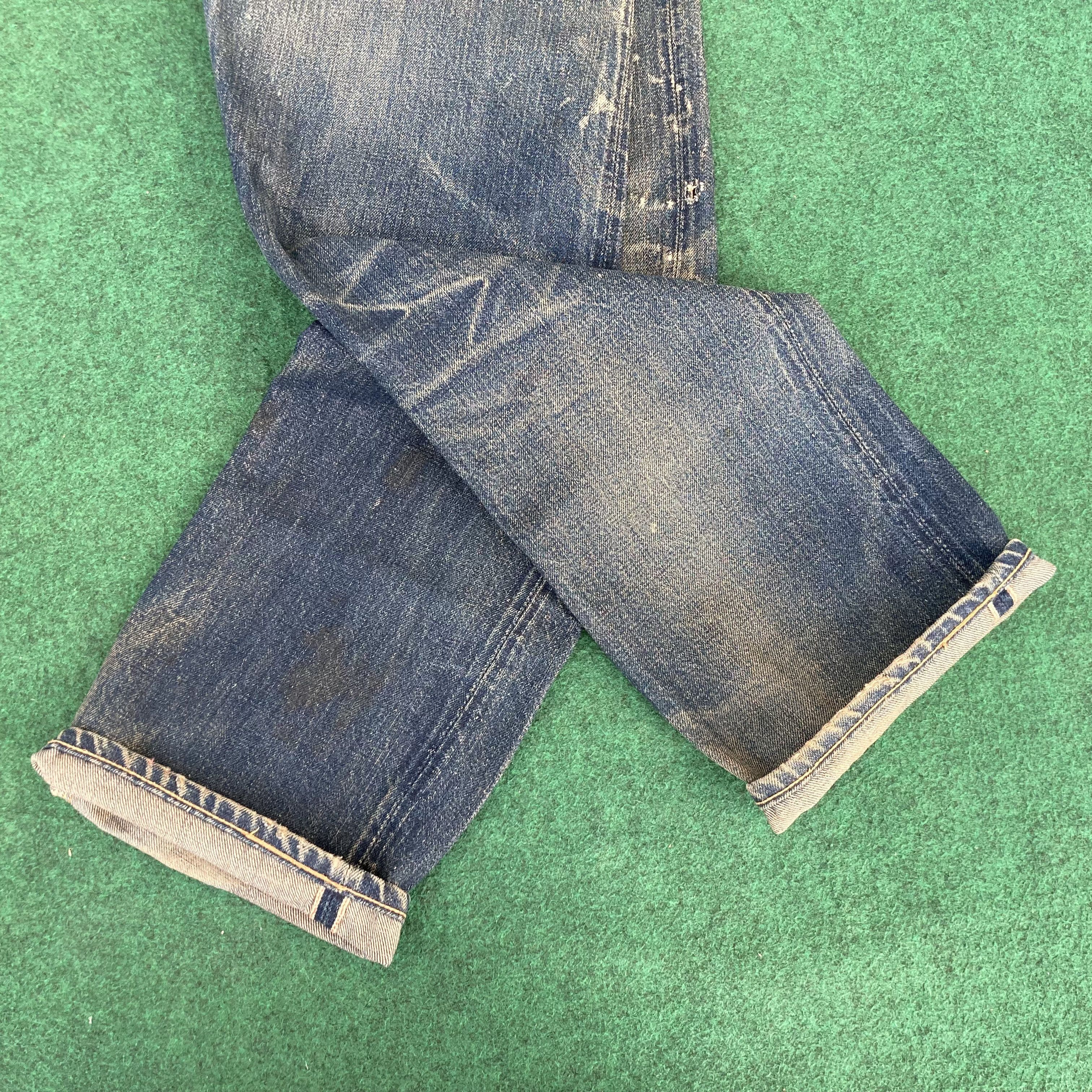 Johnbull Vtg Sewing Chop John Bull Osaka Denim Japan Selvedge Jeans Size US 27 - 13 Thumbnail