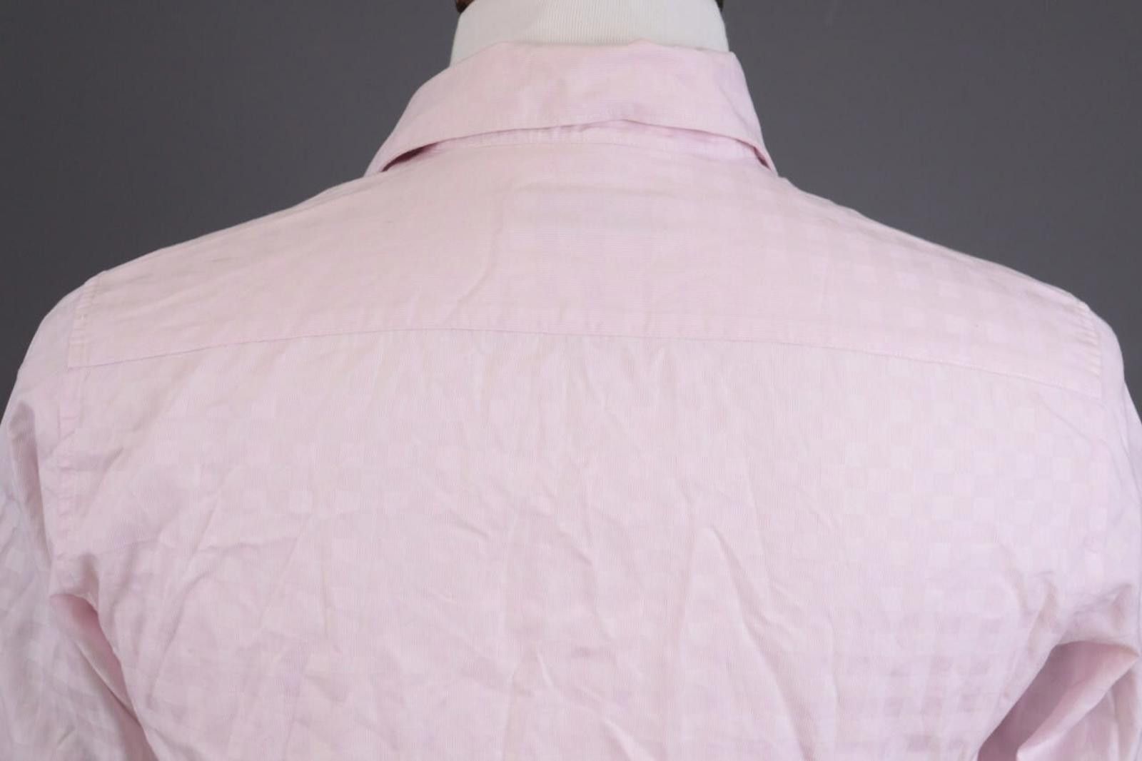 Designer Balmain Paris Pink Printed Button Down Shirt Size S Size US S / EU 44-46 / 1 - 9 Thumbnail