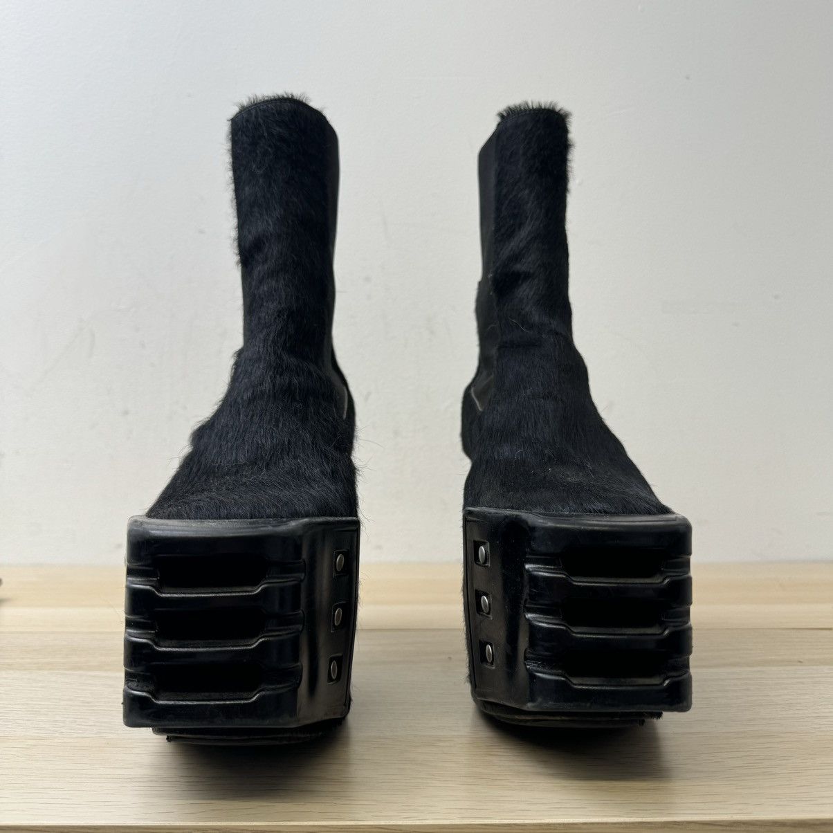 Rick Owens Pick Owens Pony Hair Kiss Heels | Grailed